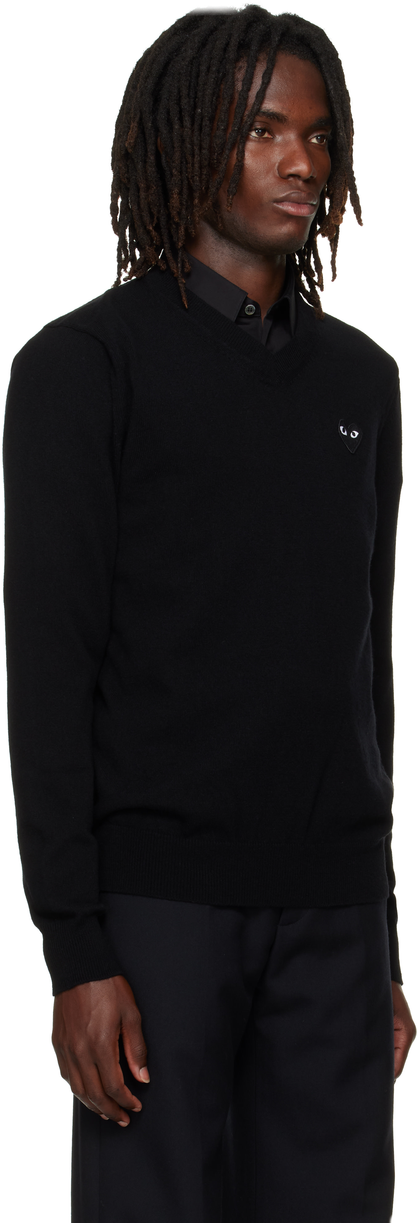 COMME des GARÇONS PLAY - Pull noir à logo de cœur