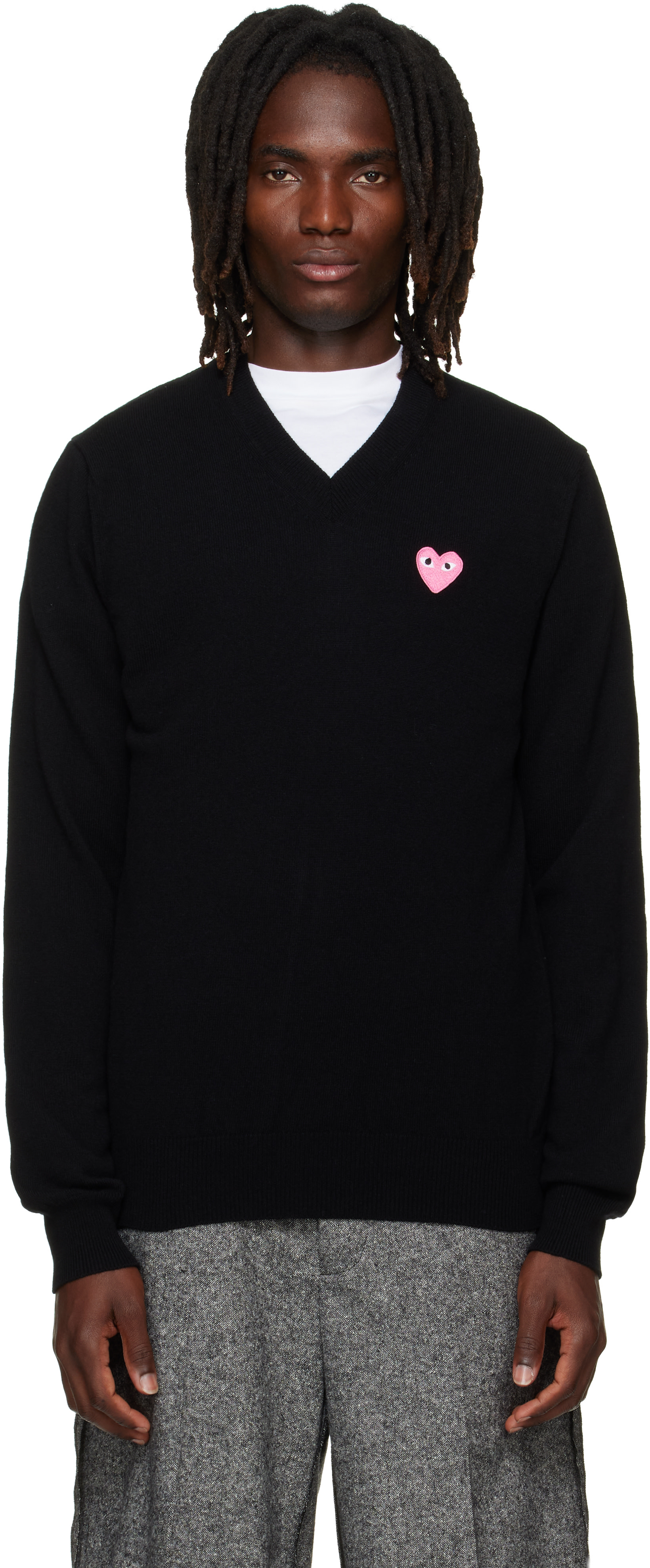 COMME des GARÇONS PLAY - Pull noir à logo de cœur