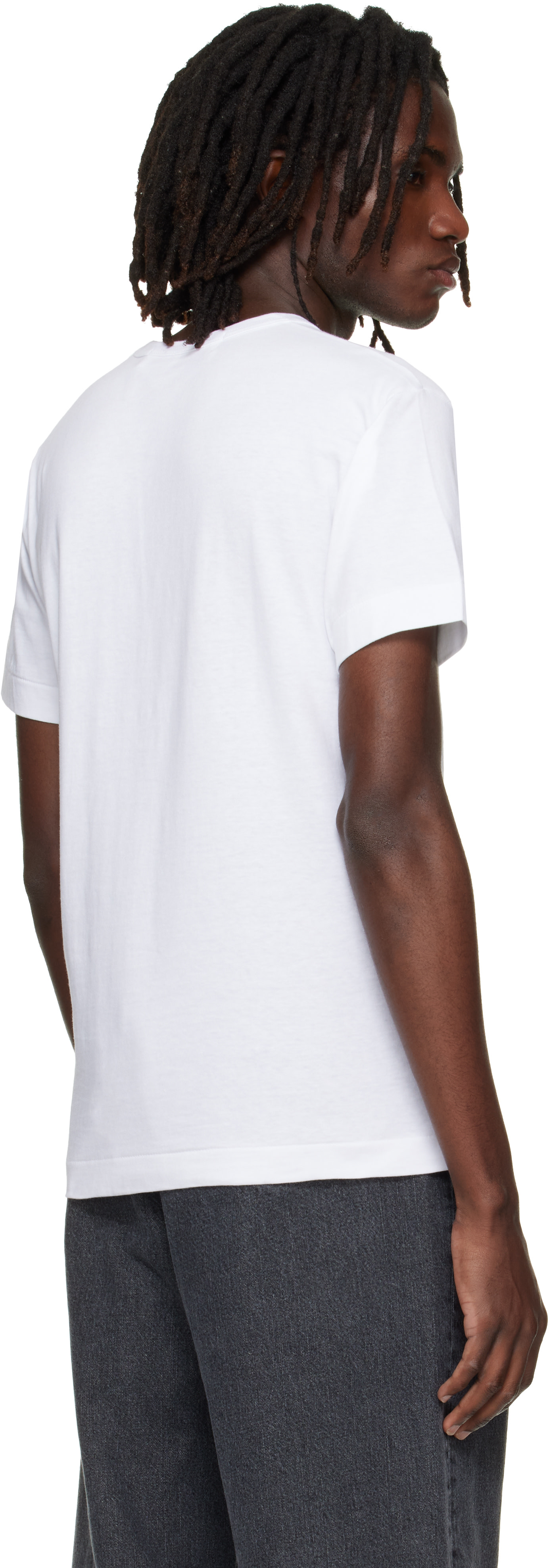 COMME des GARÇONS PLAY: ホワイト ハート エンブレム Tシャツ