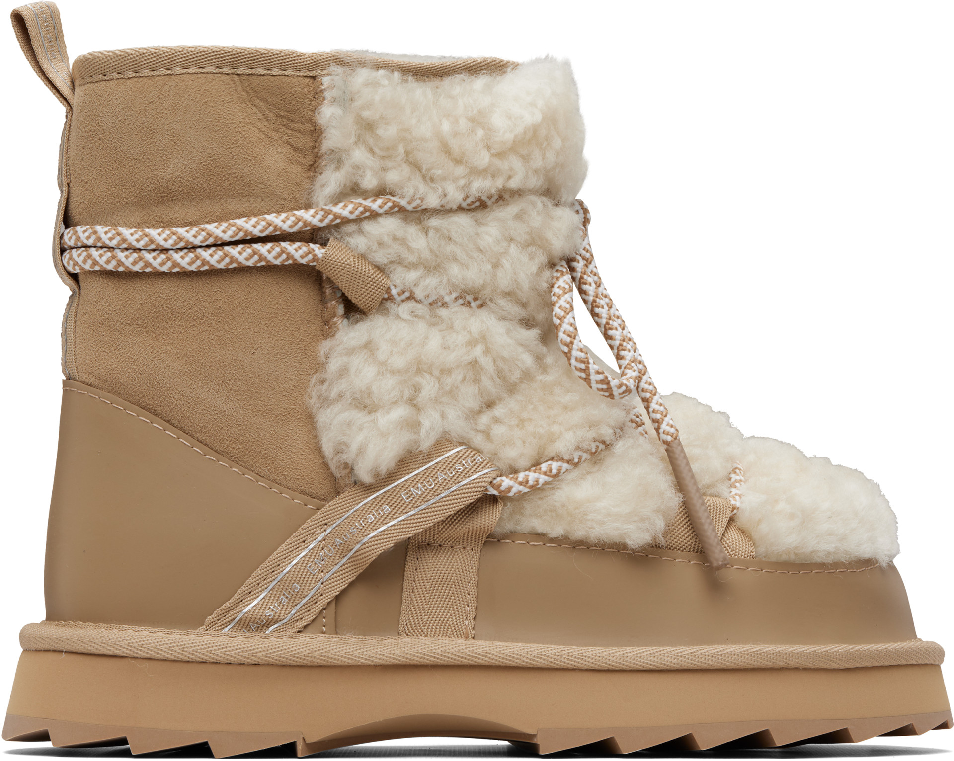 EMU Australia - Beige Blurred Teddy Boots
