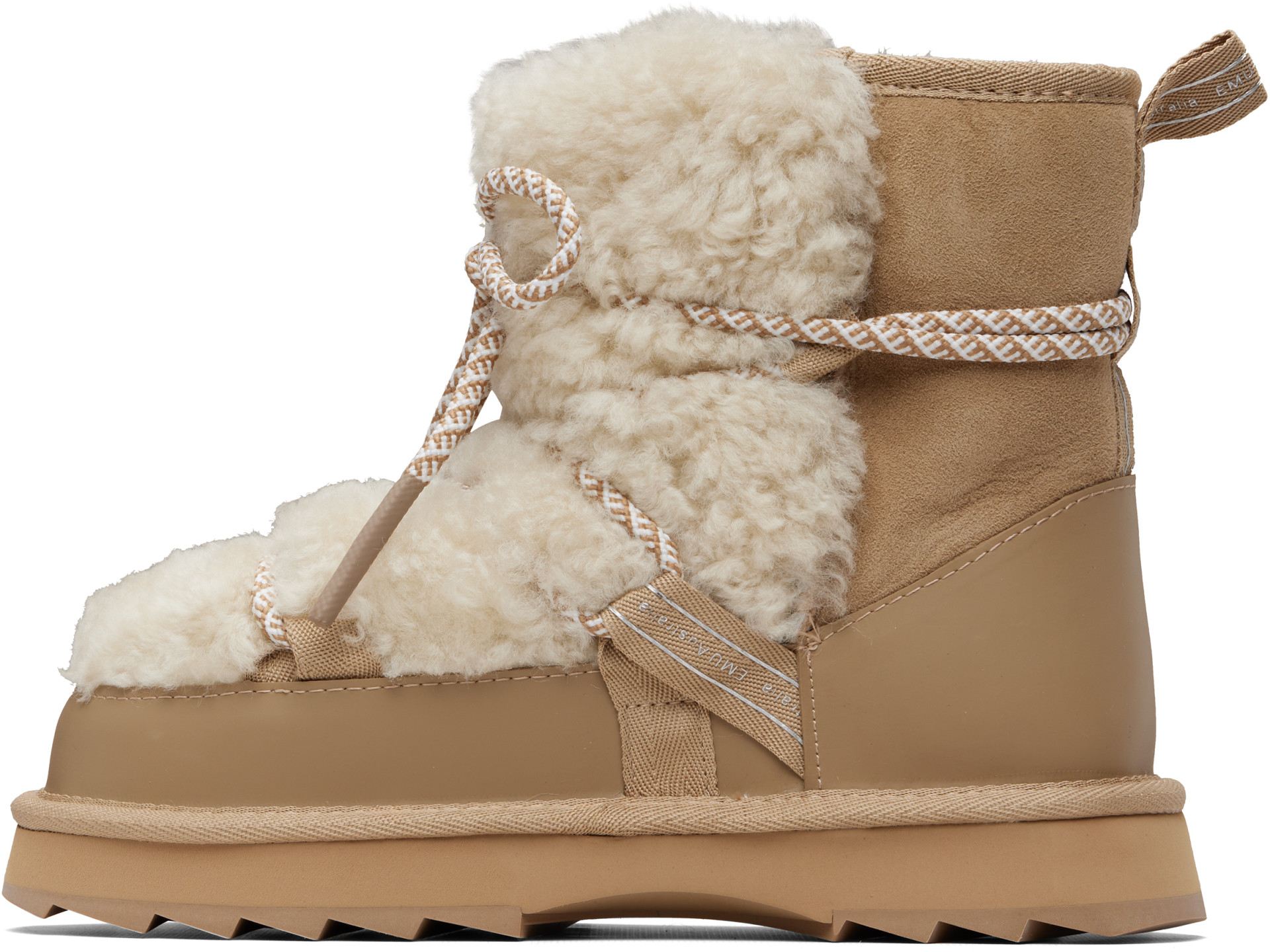 EMU Australia - Beige Blurred Teddy Boots
