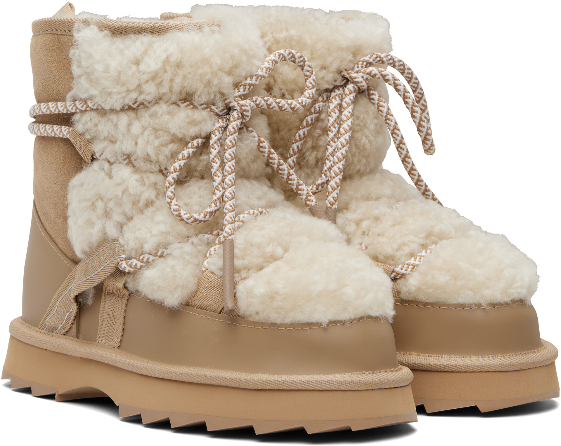 EMU Australia - Beige Blurred Teddy Boots