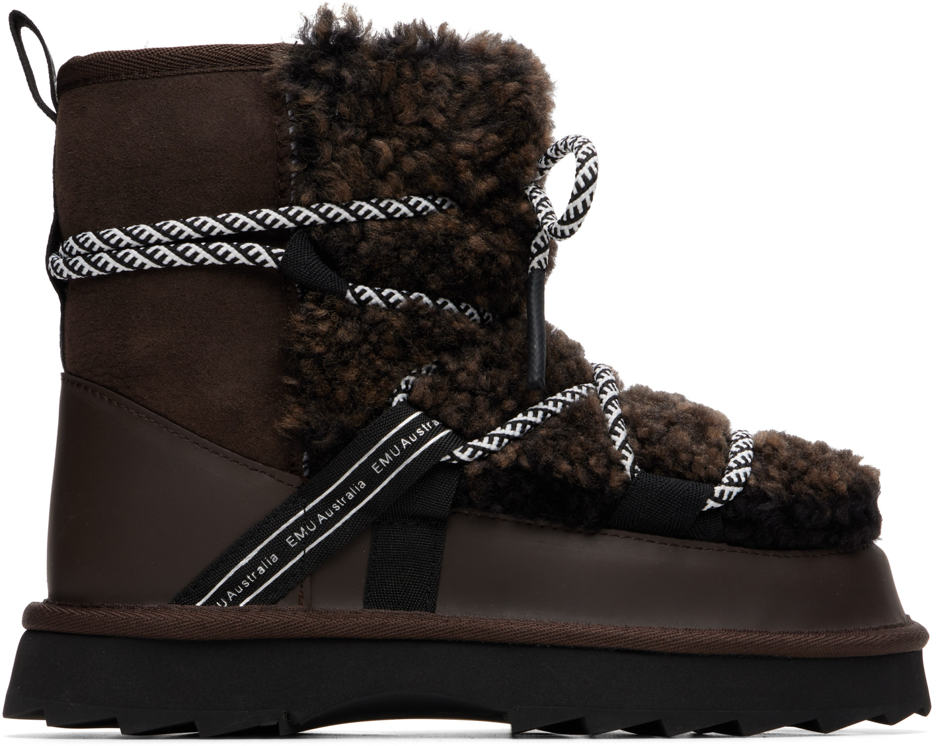 EMU Australia - Brown Blurred Teddy Boots