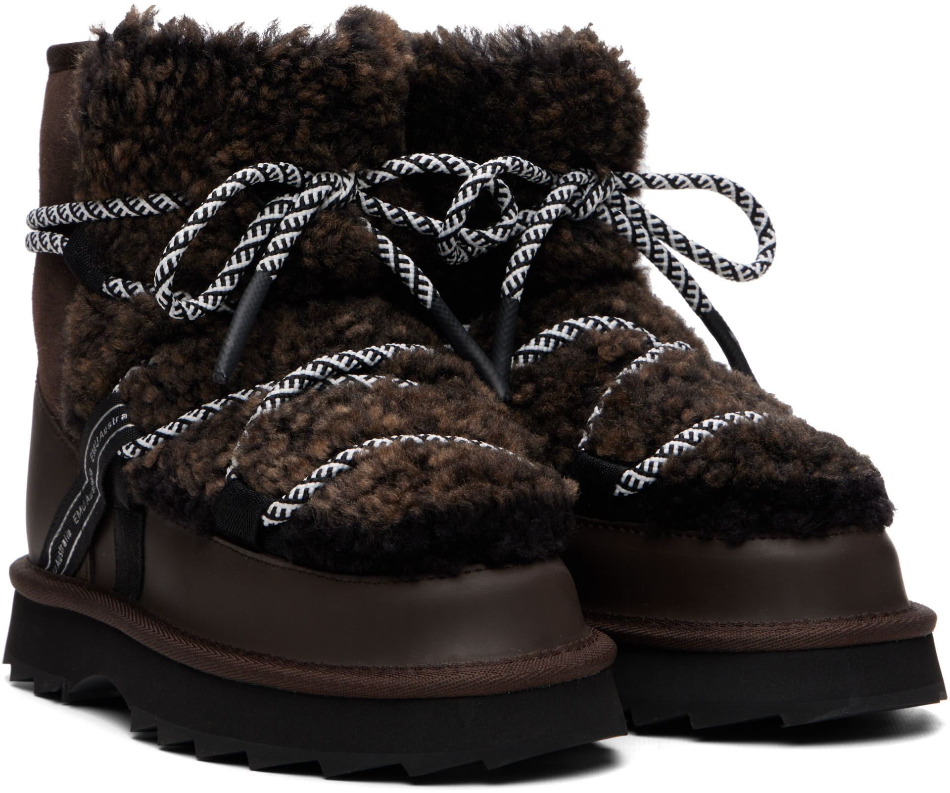 EMU Australia - Brown Blurred Teddy Boots