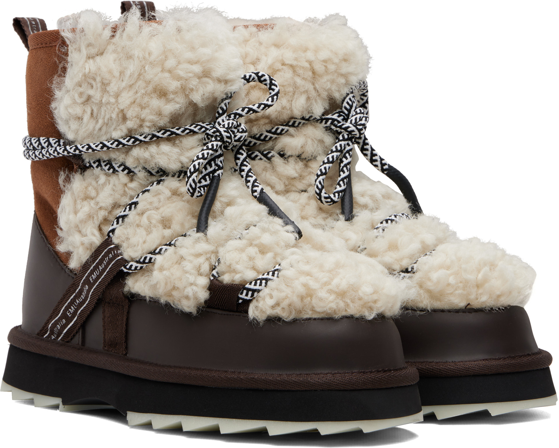 EMU Australia - Brown Blurred Teddy Boots