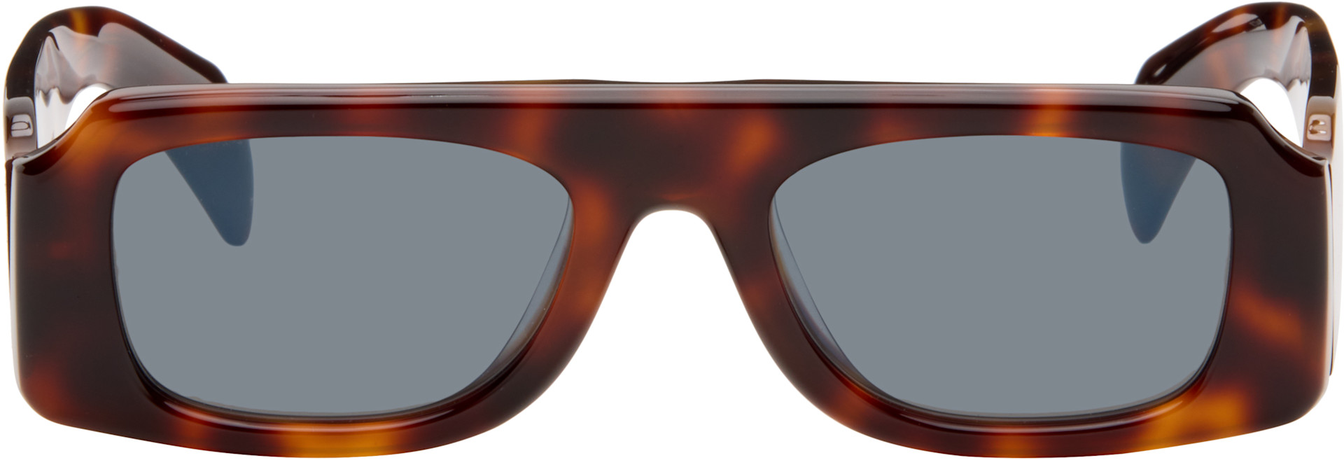 Jil Sander - Brown Oliver Peoples 'Edition 4' Sculptural Sunglasses