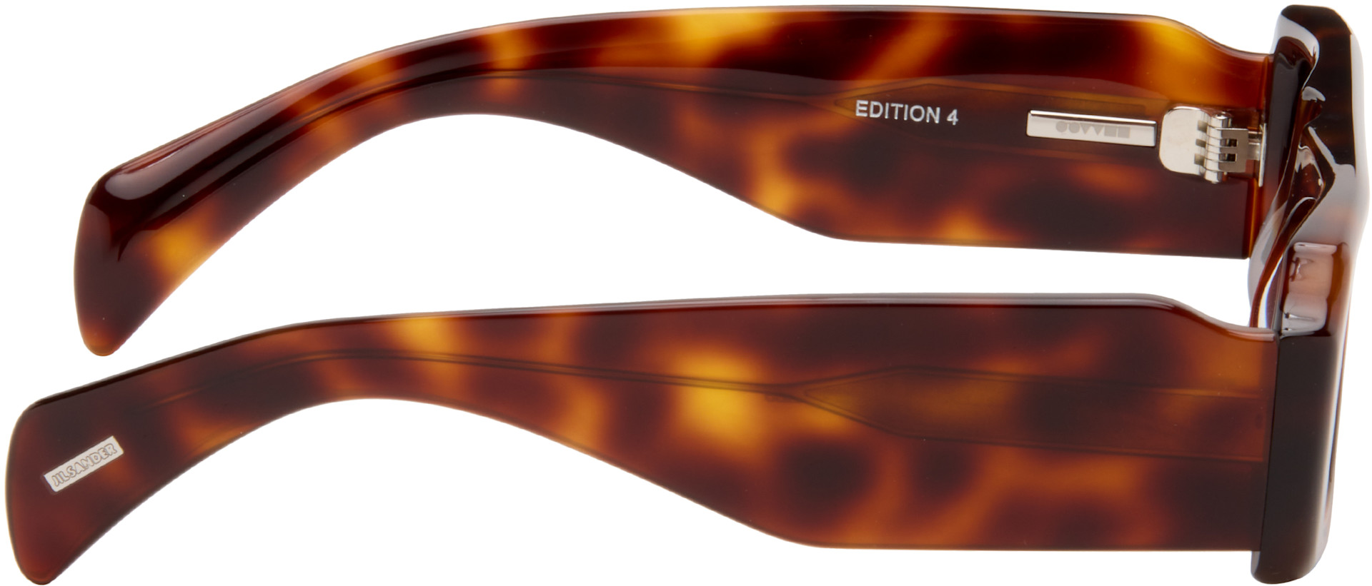 Jil Sander - Brown Oliver Peoples 'Edition 4' Sculptural Sunglasses