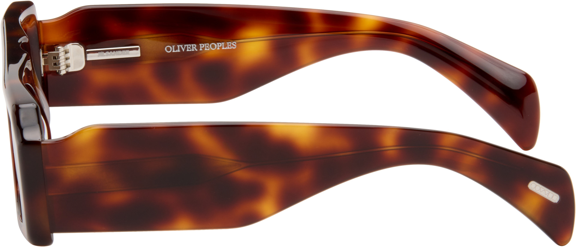 Jil Sander - Brown Oliver Peoples 'Edition 4' Sculptural Sunglasses