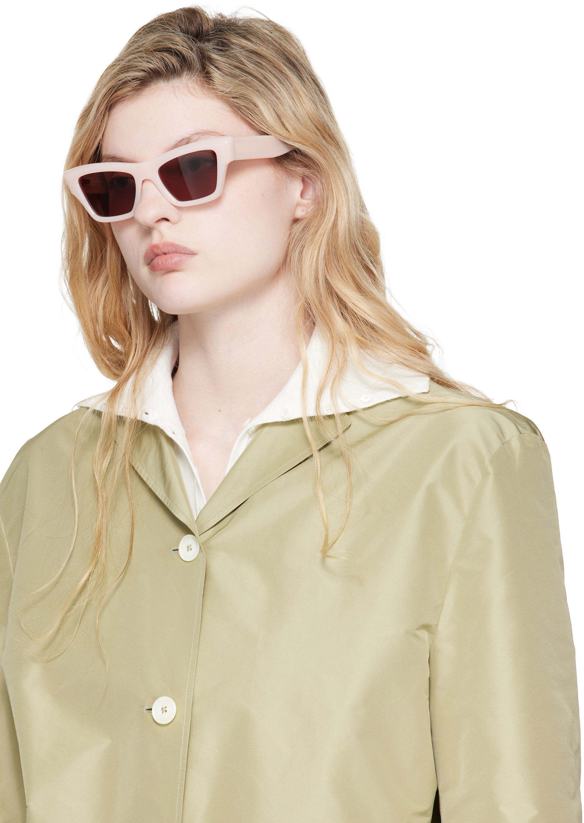 Jil Sander - Pink Oliver Peoples 'Edition 3' Cat Eye Sunglasses