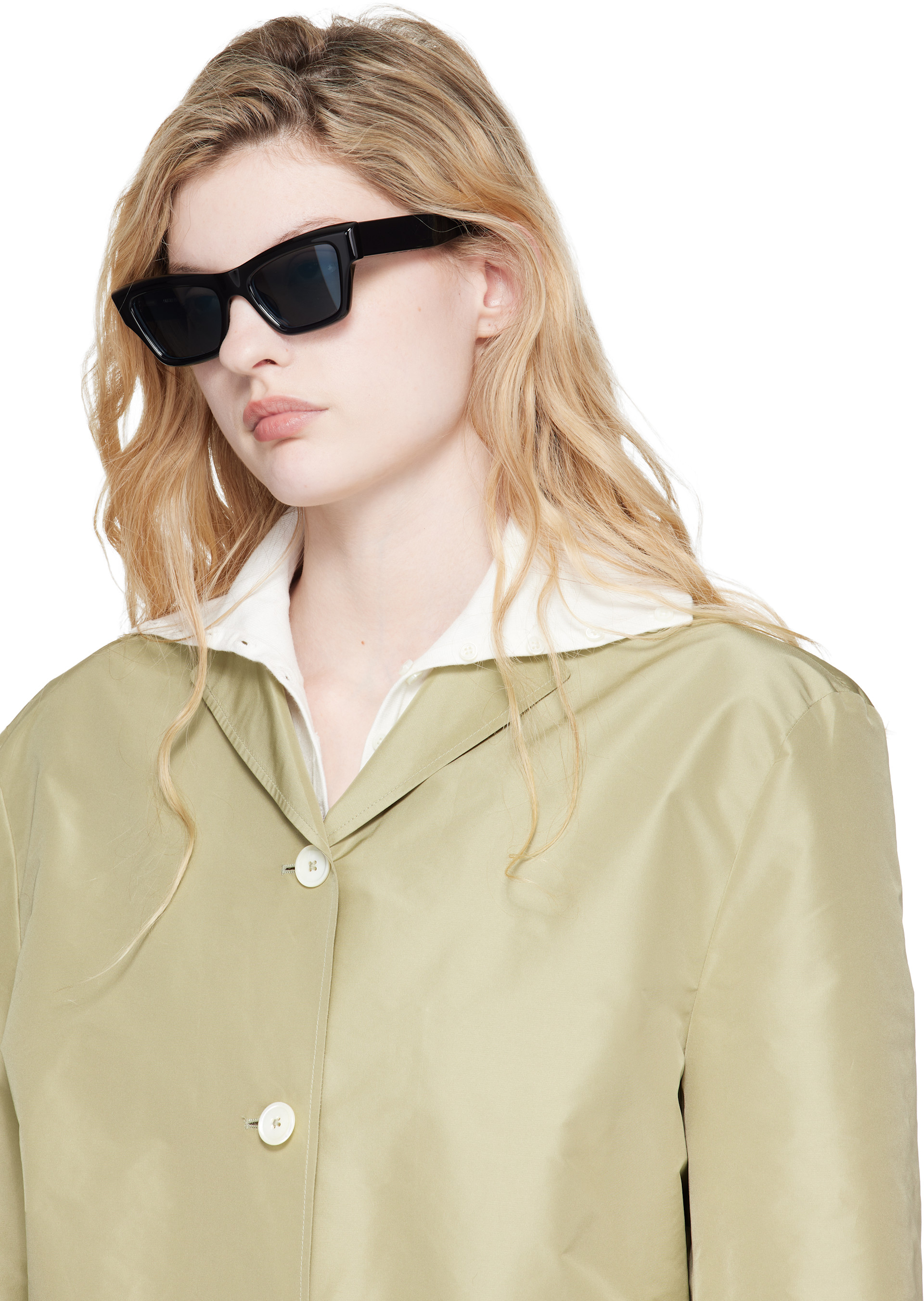 Jil Sander - Black Oliver Peoples Cat Eye 'Edition 3' Sunglasses