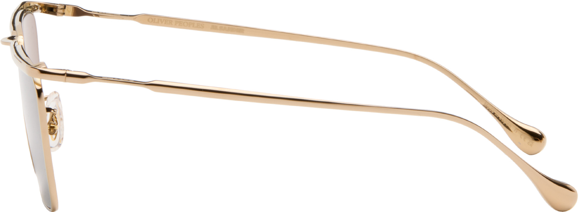 Jil Sander - Gold Oliver Peoples 'Edition 2' Wireframe Sunglasses