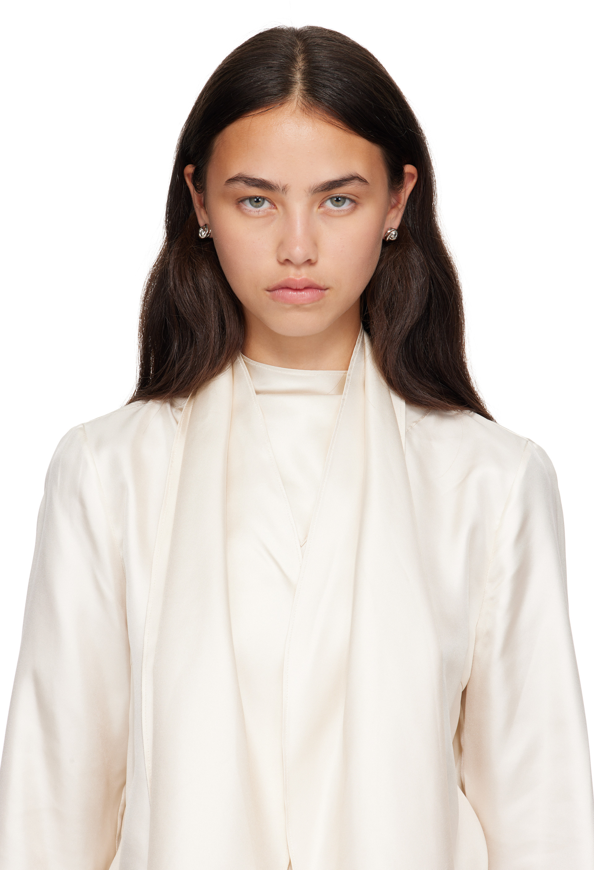 Jil Sander - Boucles d'oreilles en laiton