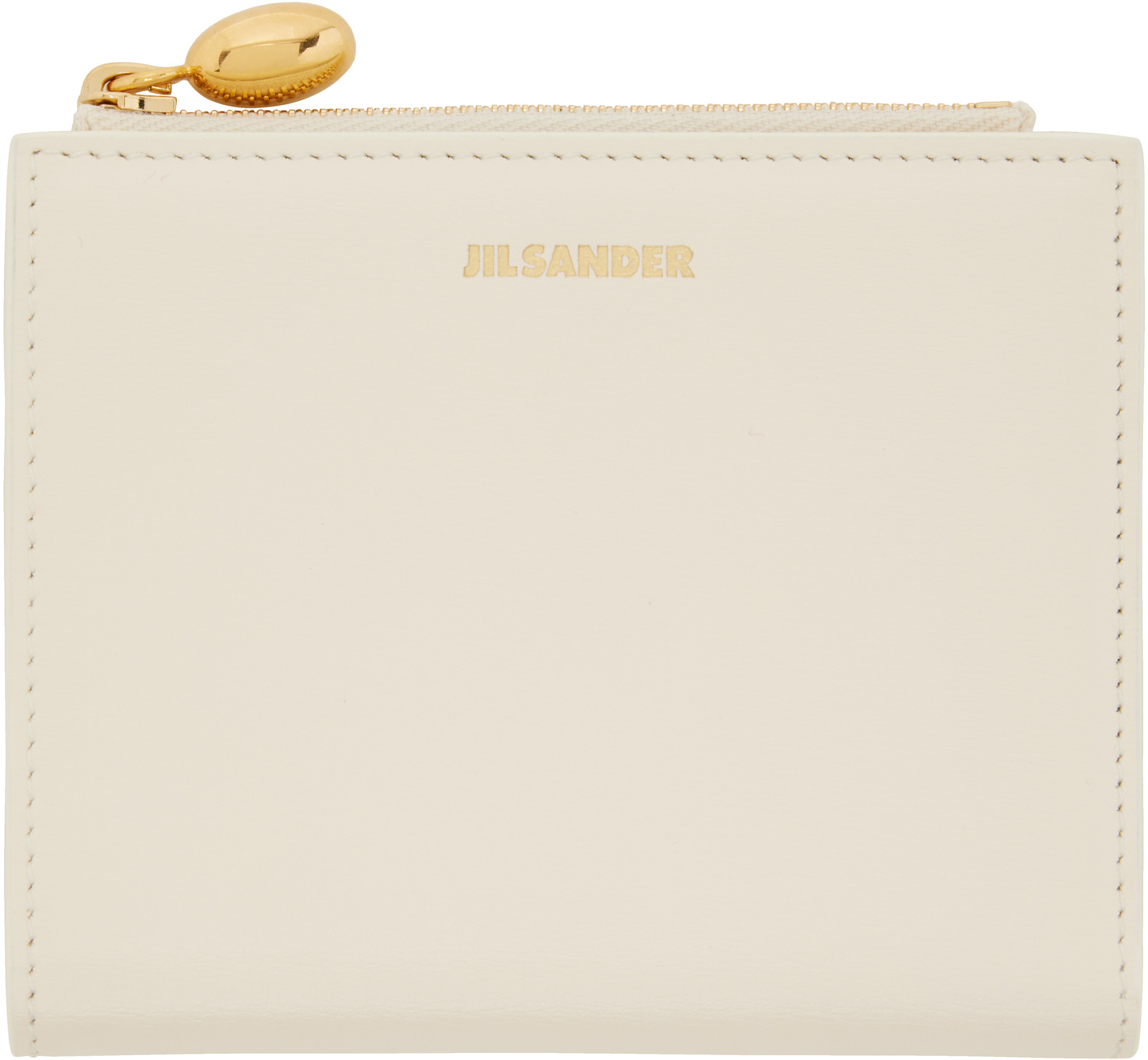 Jil Sander - Mini portefeuille Goji blanc cassé