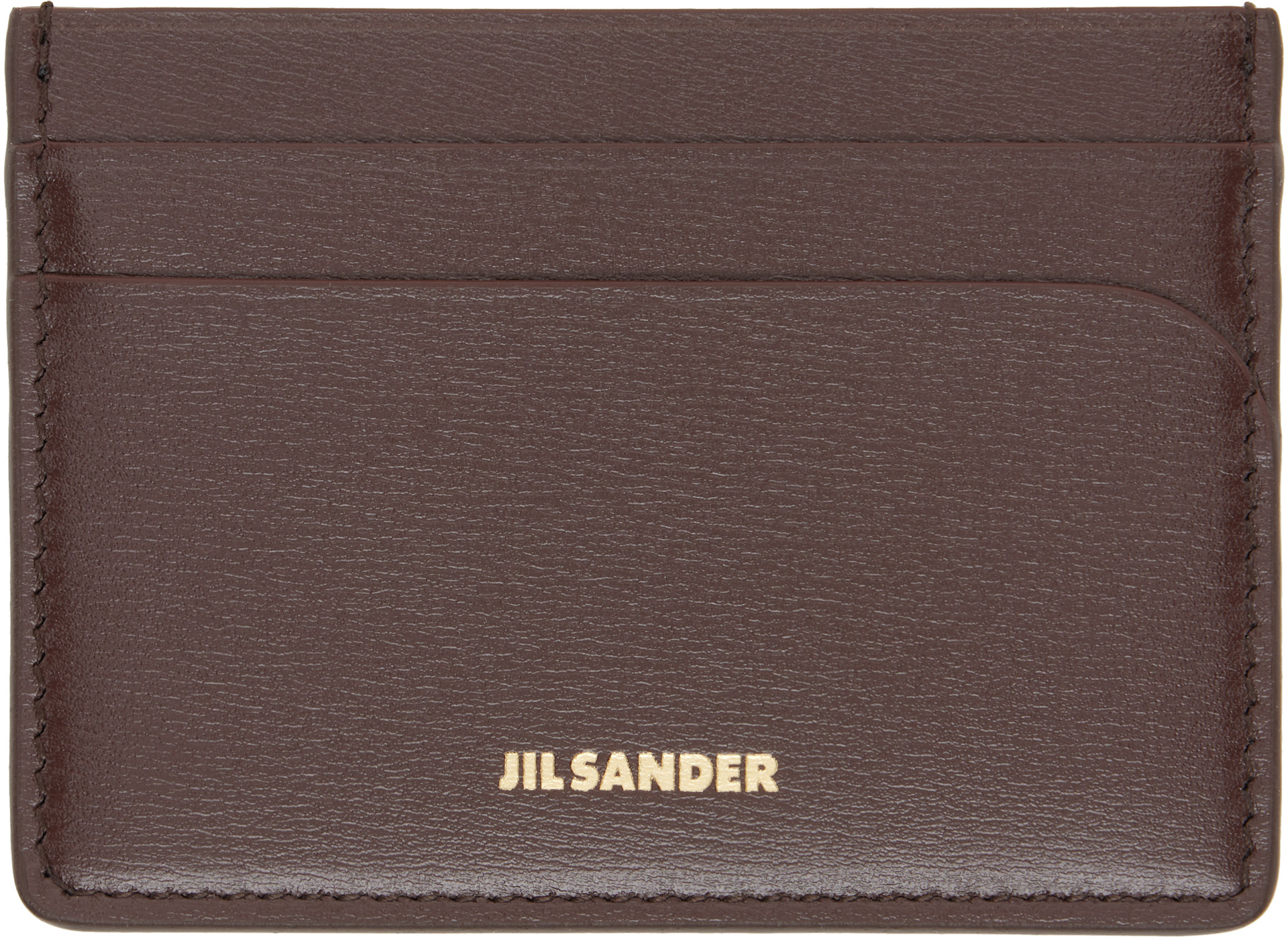 JIL SANDER ジルサンダー ケース カードケース ブラウン Jil Sander: ブラウン Curve カードケース | SSENSE 日本