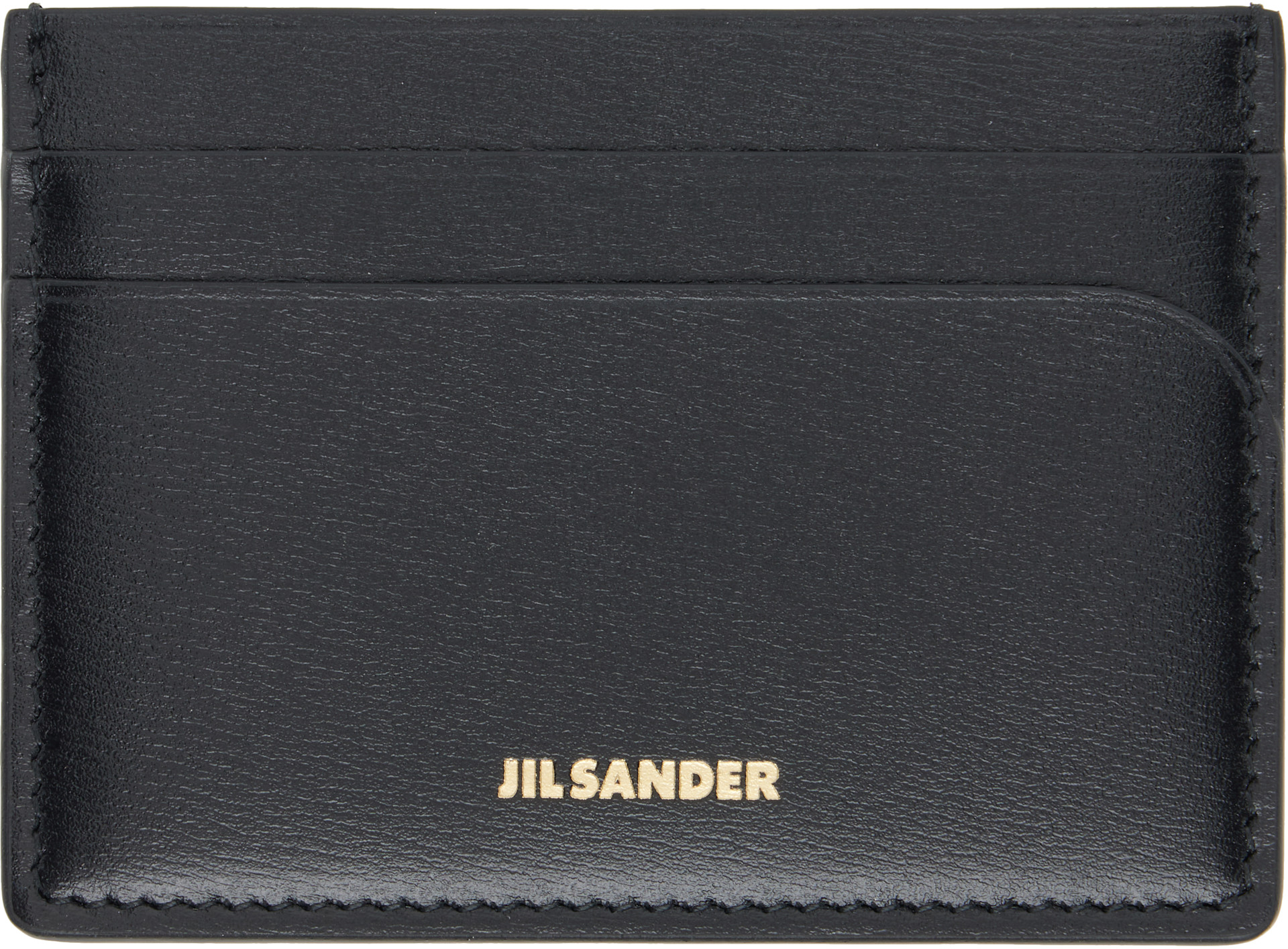 Jil Sander: ブラック Curve カードケース | SSENSE 日本