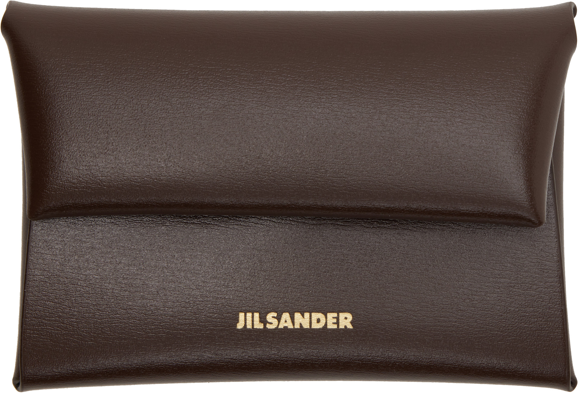 Jil Sander - Pochette à monnaie brune