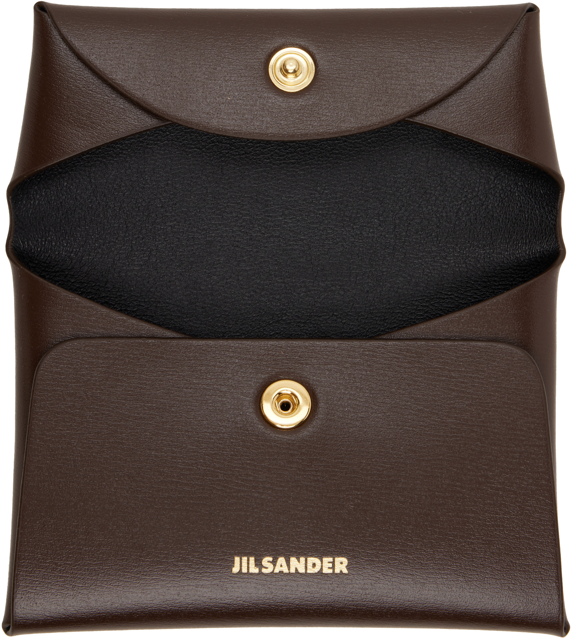 Jil Sander - Pochette à monnaie brune