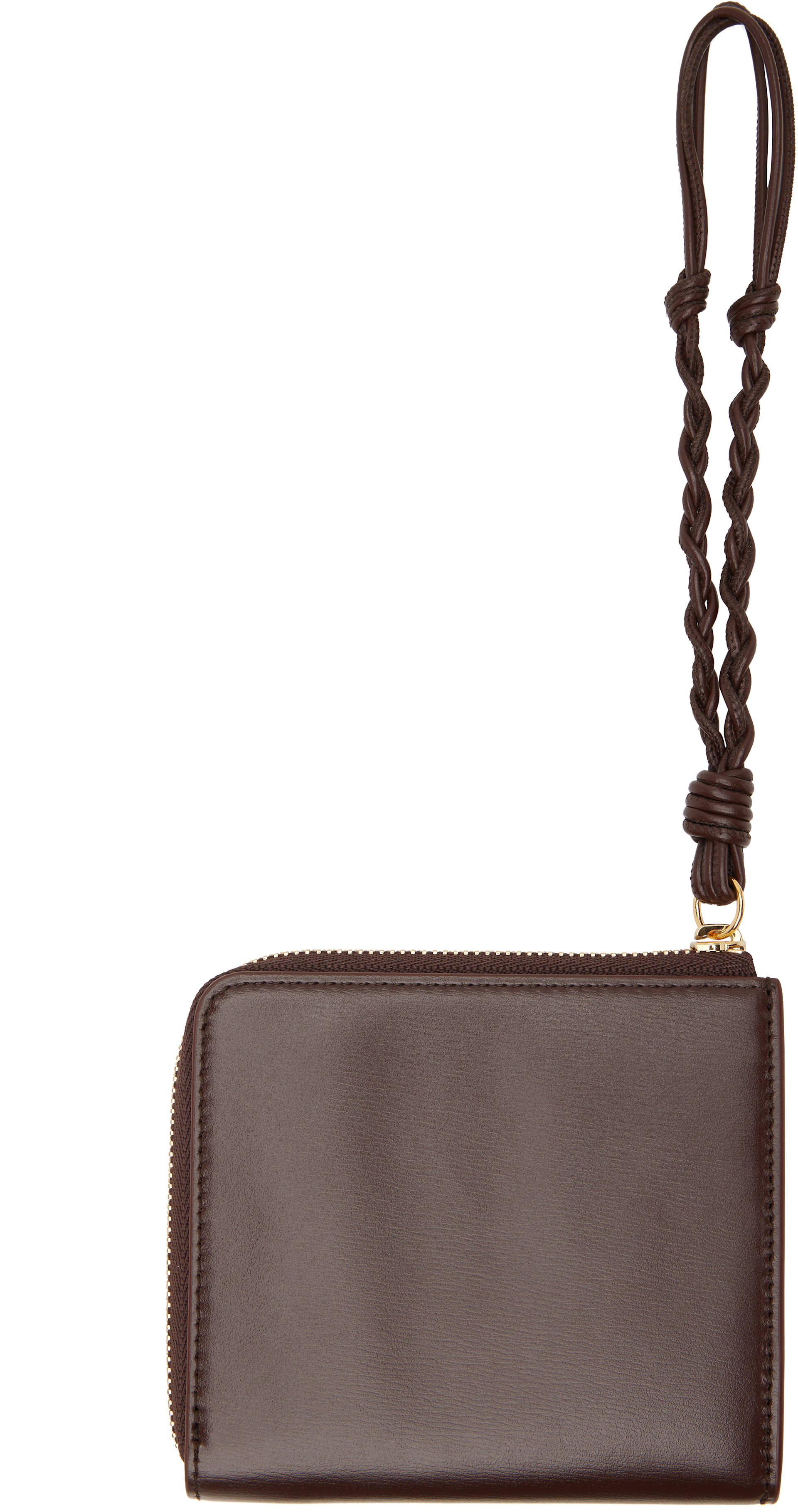 Jil Sander: Brown Tangle Card Holder | SSENSE