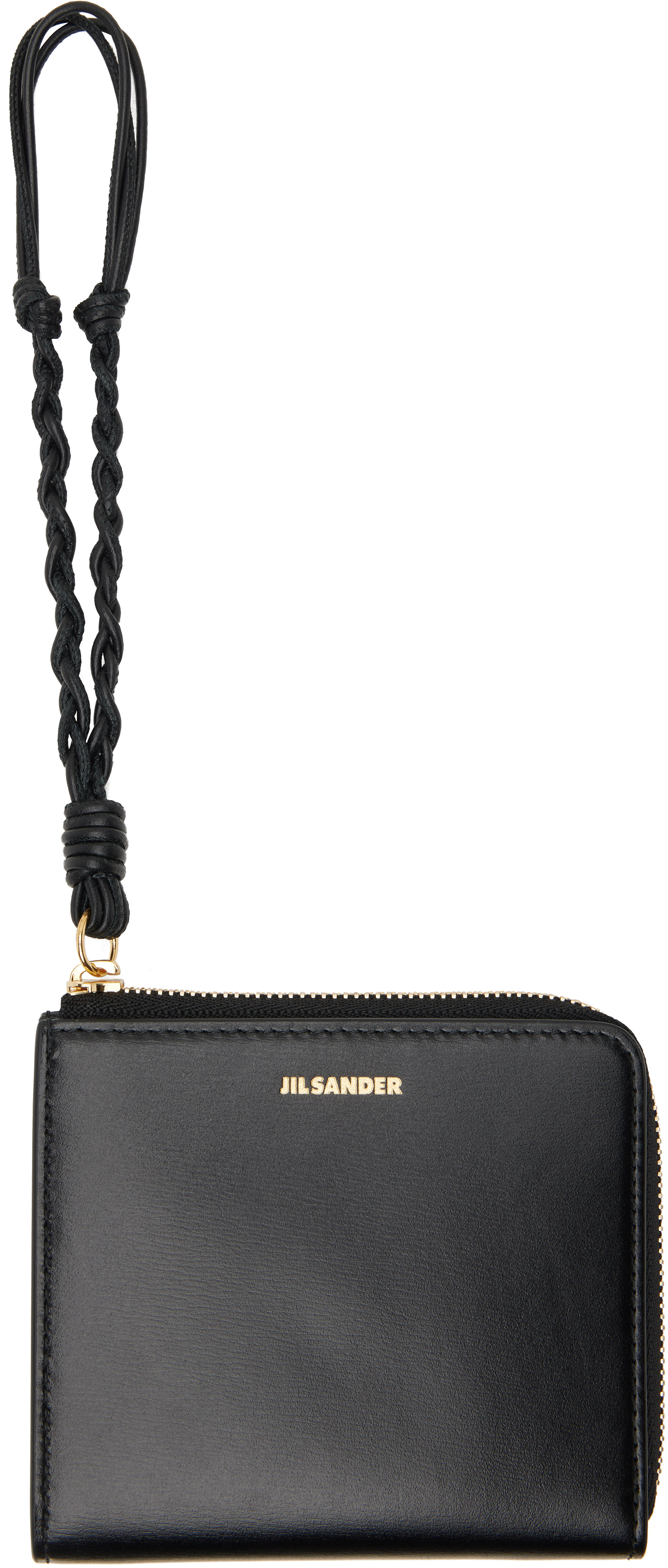 Jil Sander: Black Tangle Card Holder | SSENSE