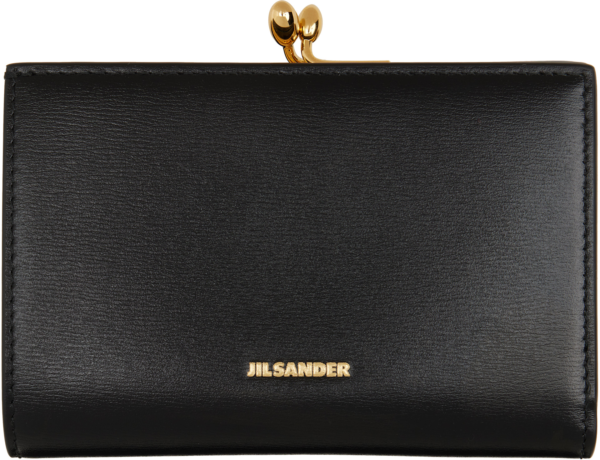 Jil Sander: Black Goji Purse Small Wallet | SSENSE