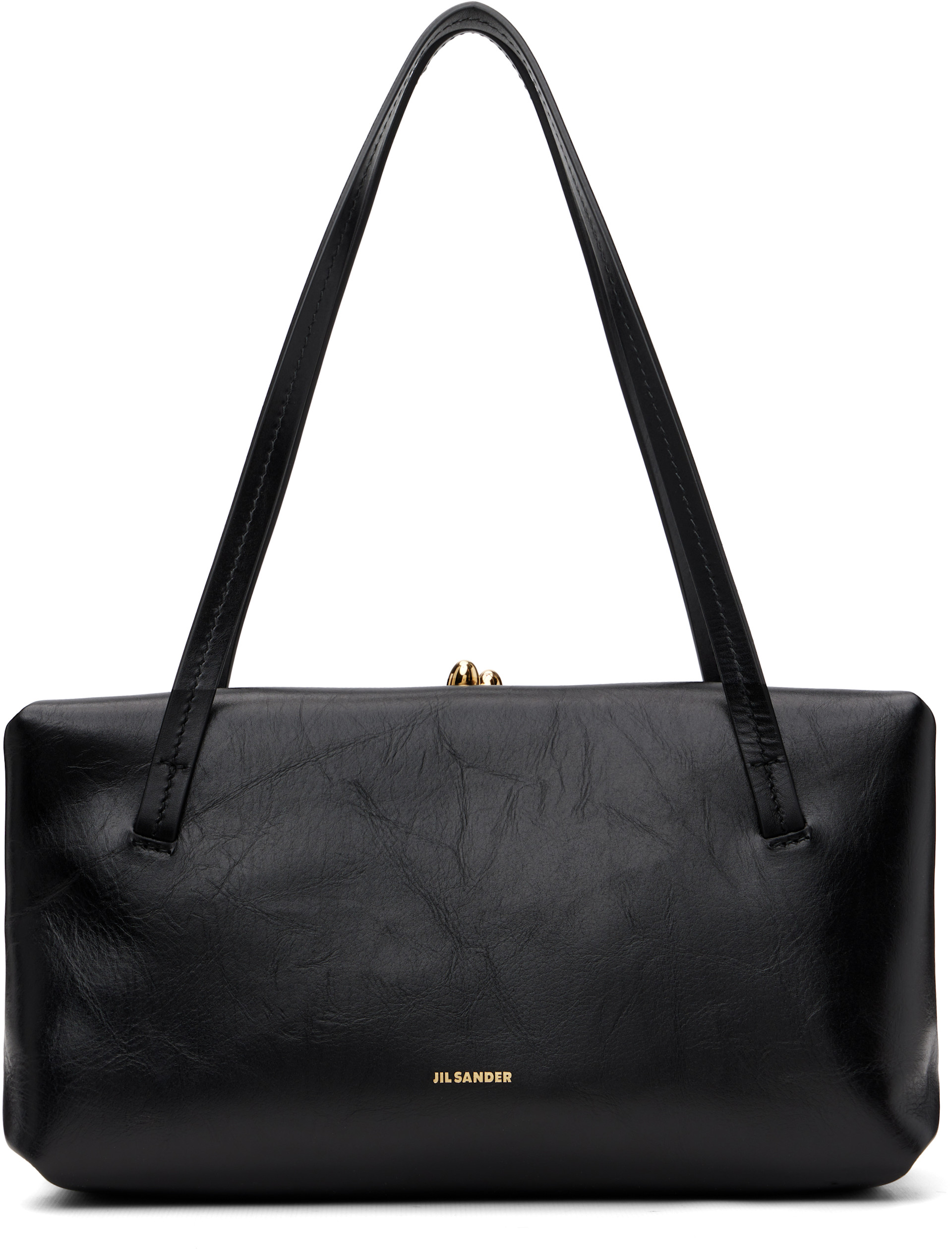 Jil Sander: Black Goji Pillow Small Bag | SSENSE