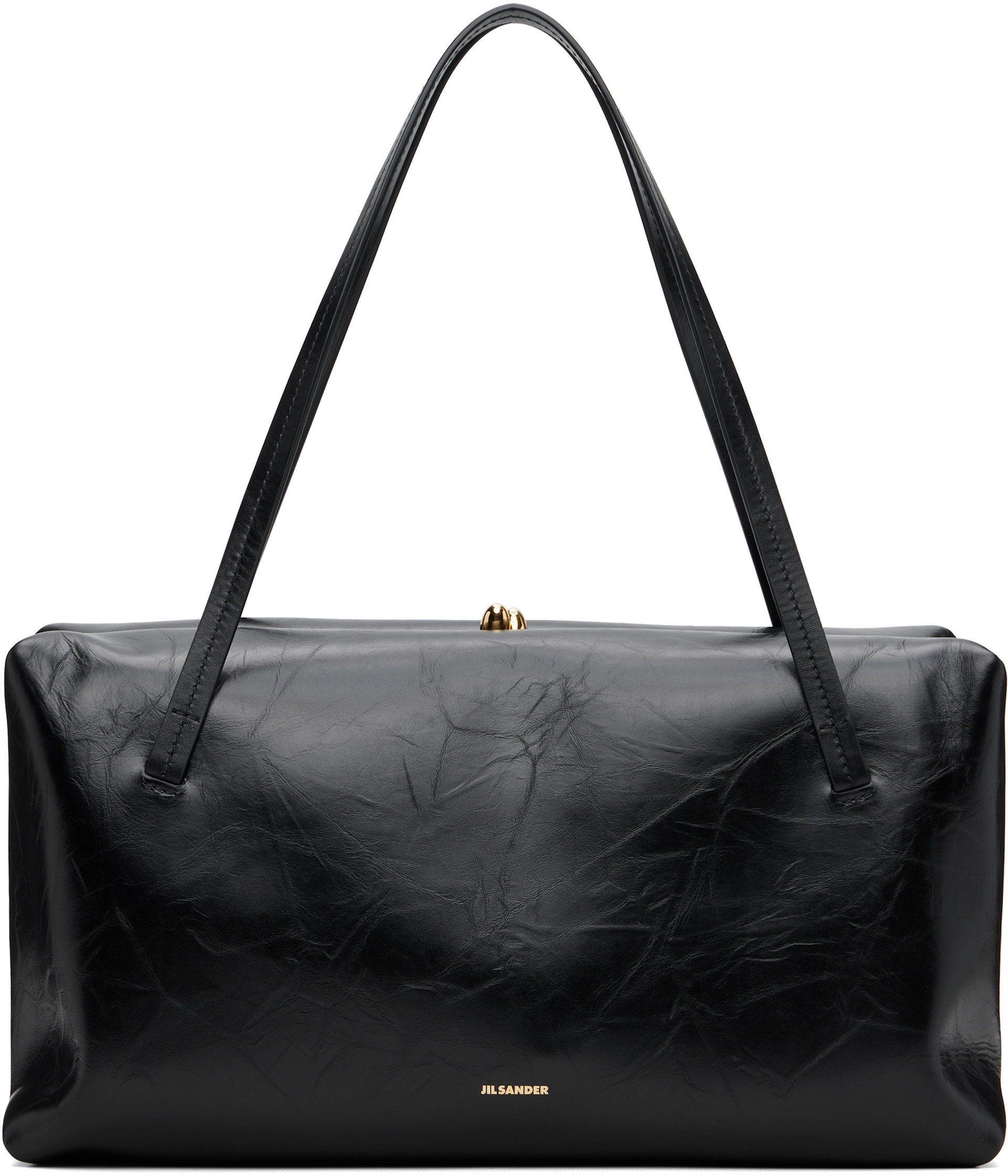 Jil Sander: Black Goji Pillow Medium Bag | SSENSE