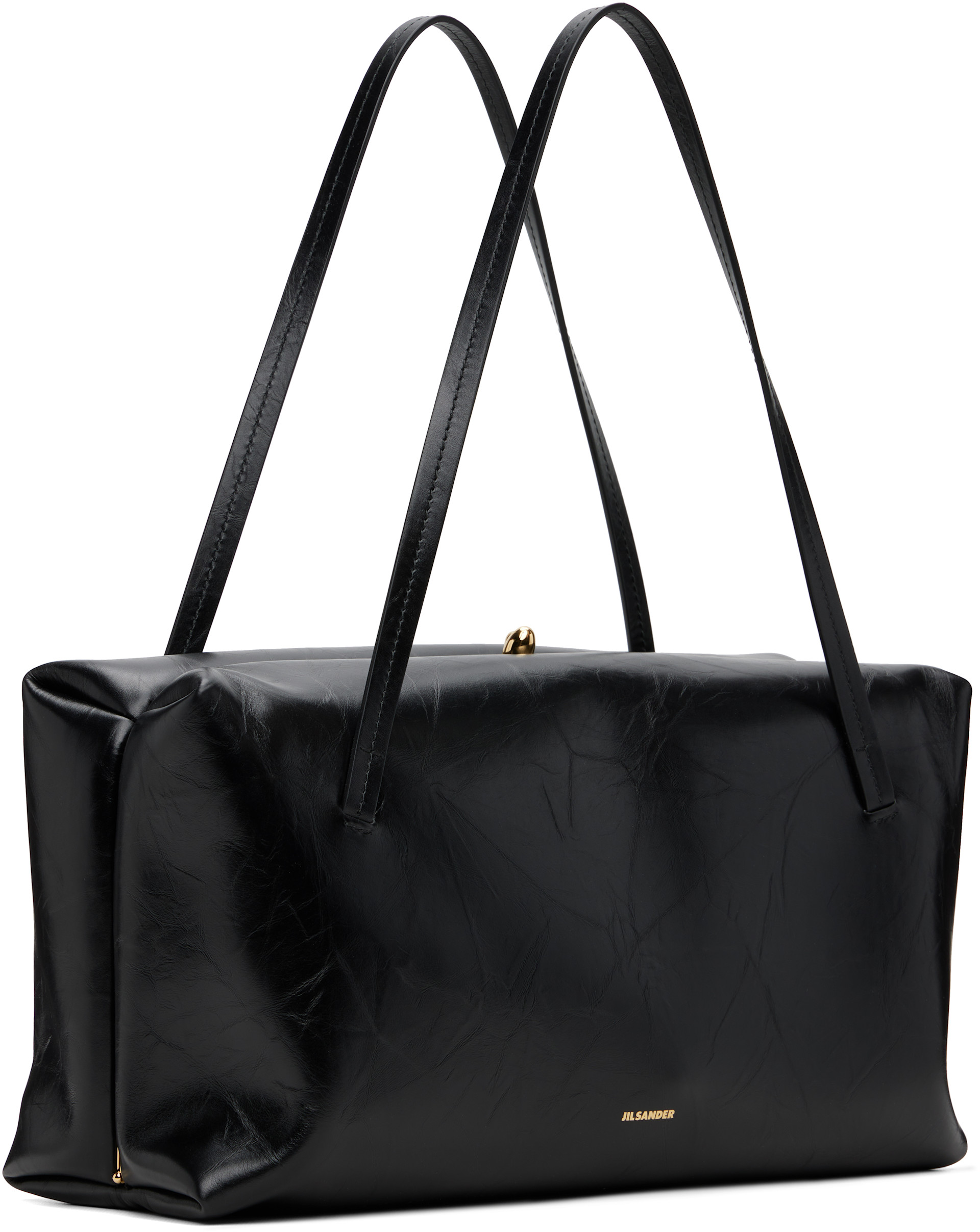 Jil Sander: Black Goji Pillow Medium Bag | SSENSE