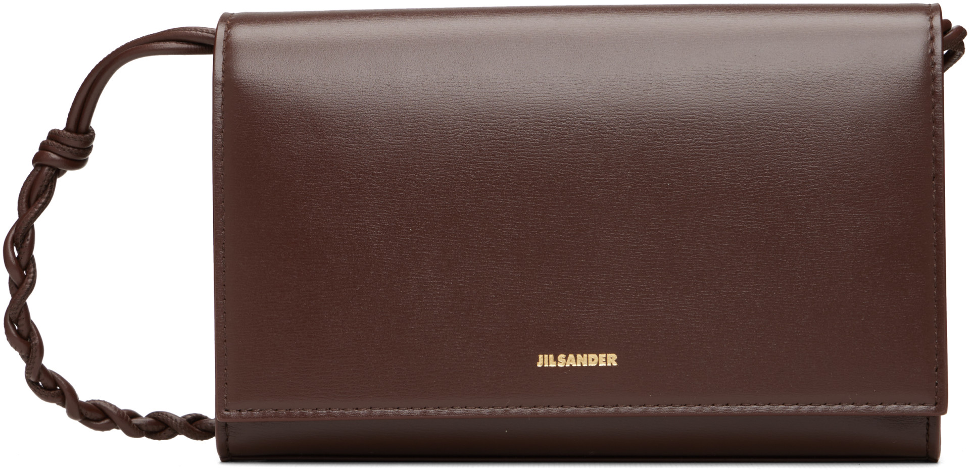 Jil Sander - Brown Tangle Strap Wallet Bag