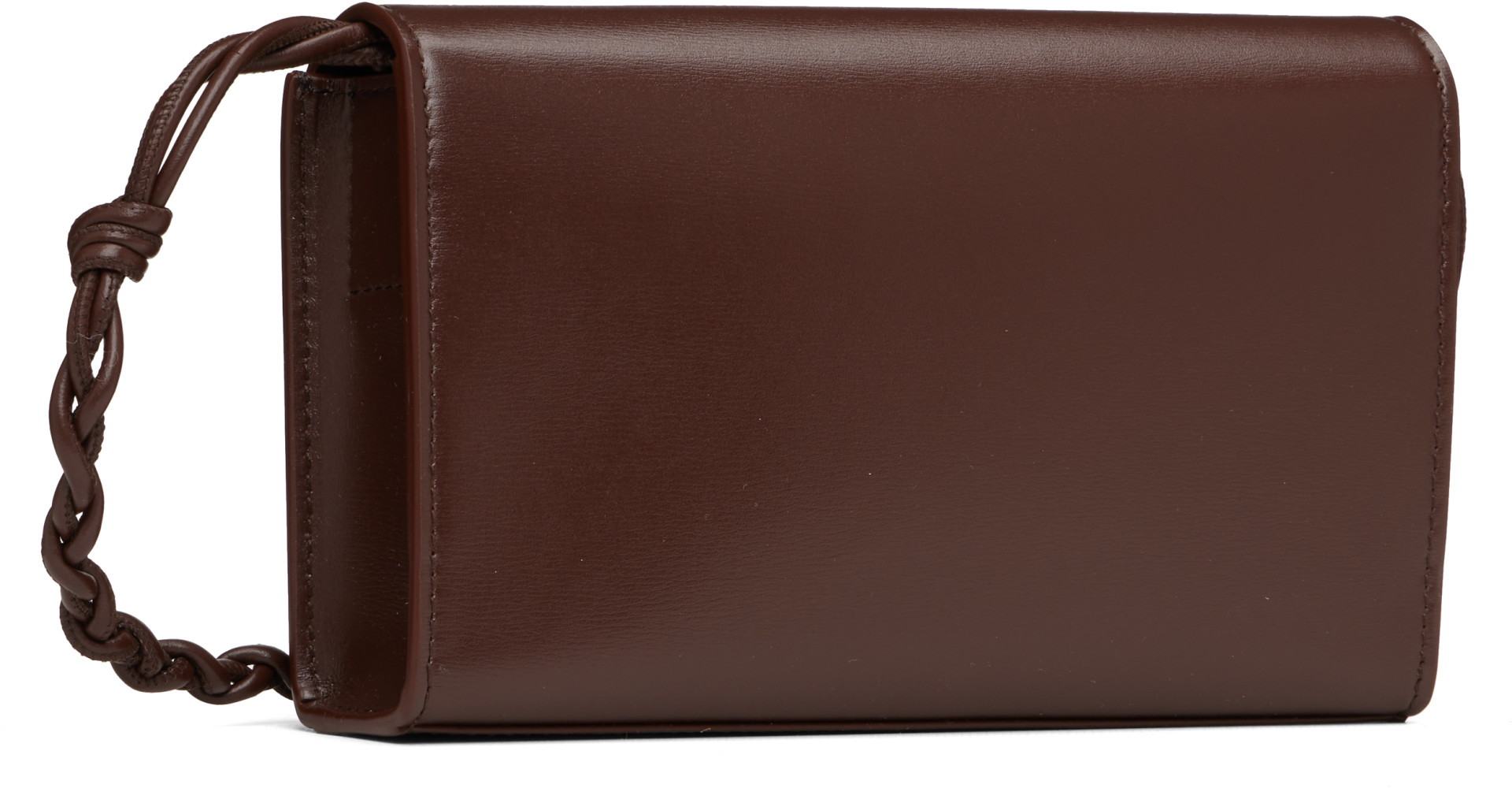 Jil Sander - Brown Tangle Strap Wallet Bag