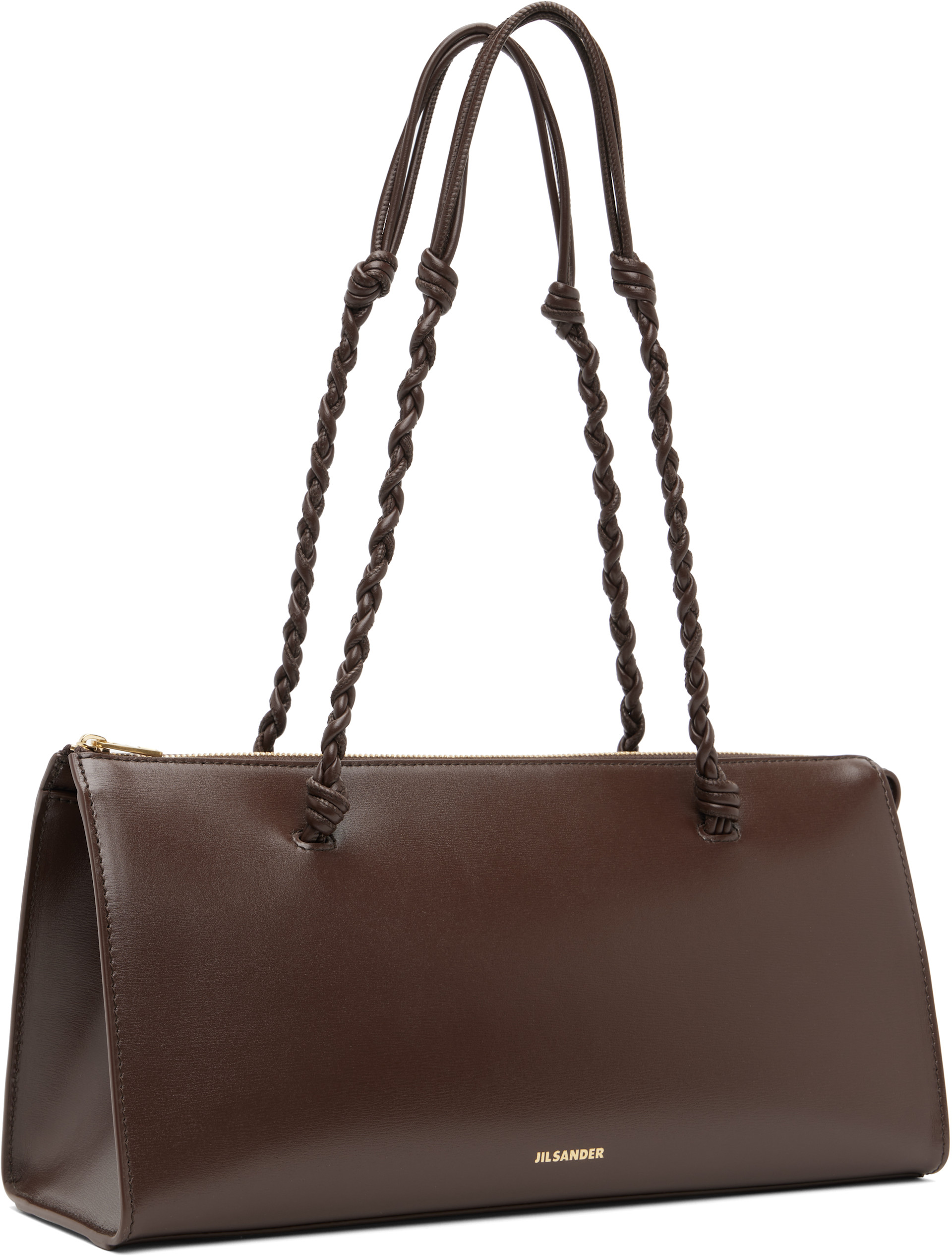 Jil Sander: Brown Tangle Tent Bag | SSENSE