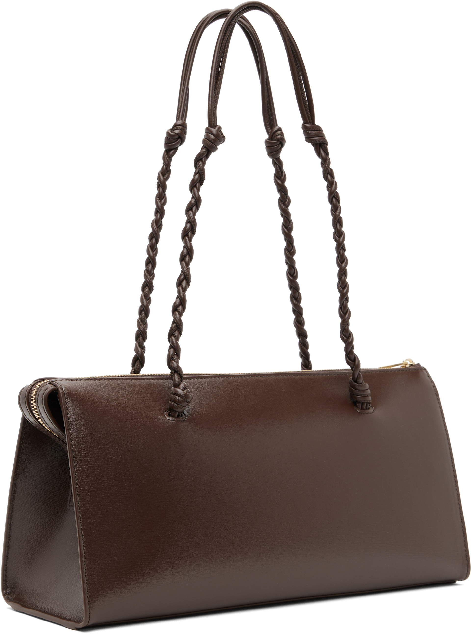 jil sander バッグ Jil Sander: Brown Tangle Tent Bag | SSENSE