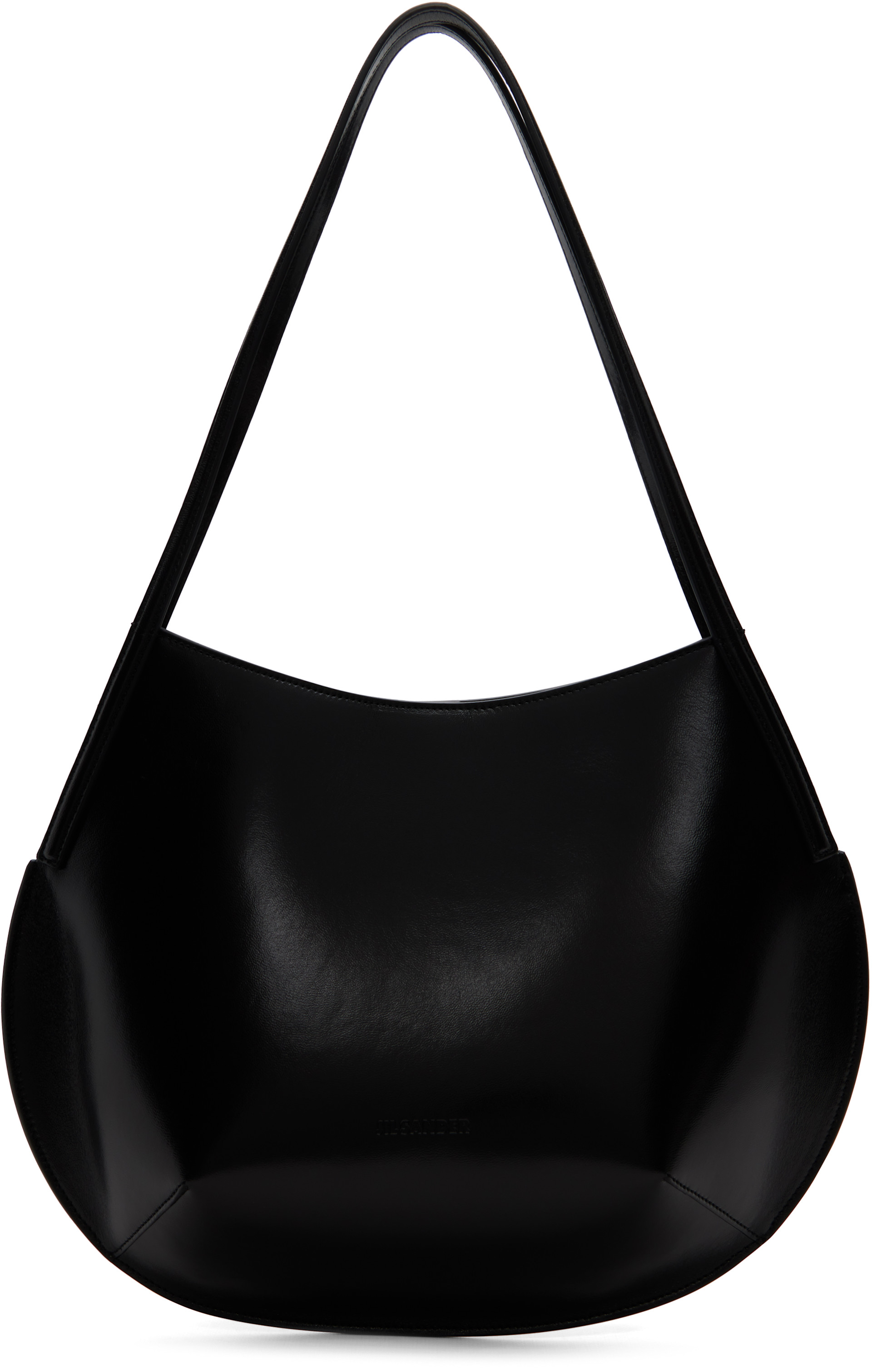 Jil Sander: Black Kante Shoulder Bag | SSENSE