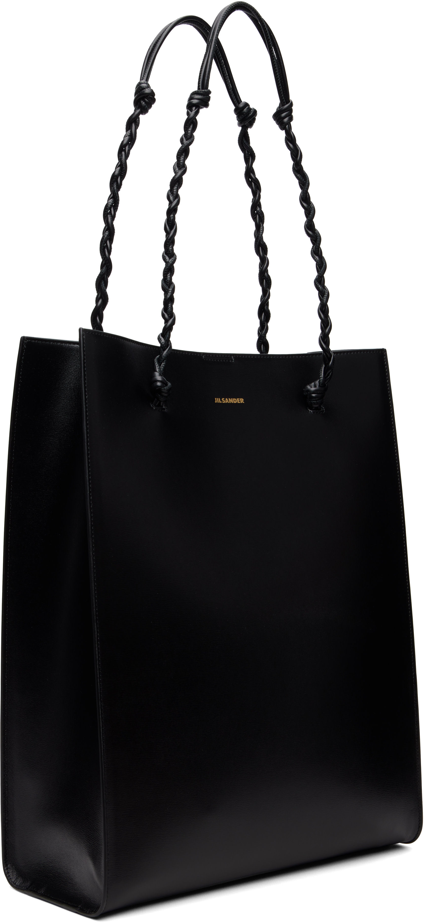 Jil Sander - Cabas noir à anses nouées