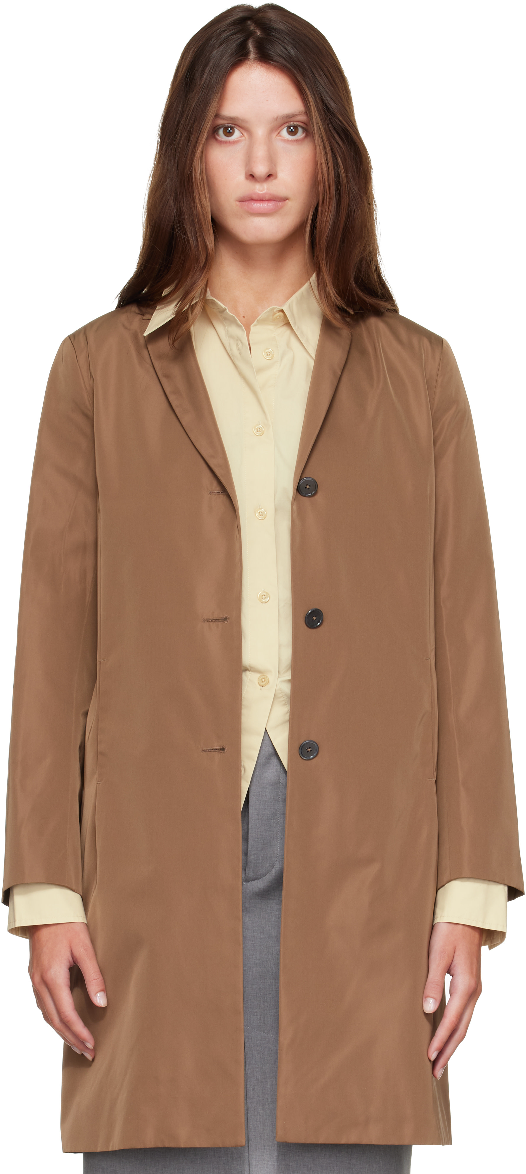 Jil Sander: Tan Radzimir Coat | SSENSE