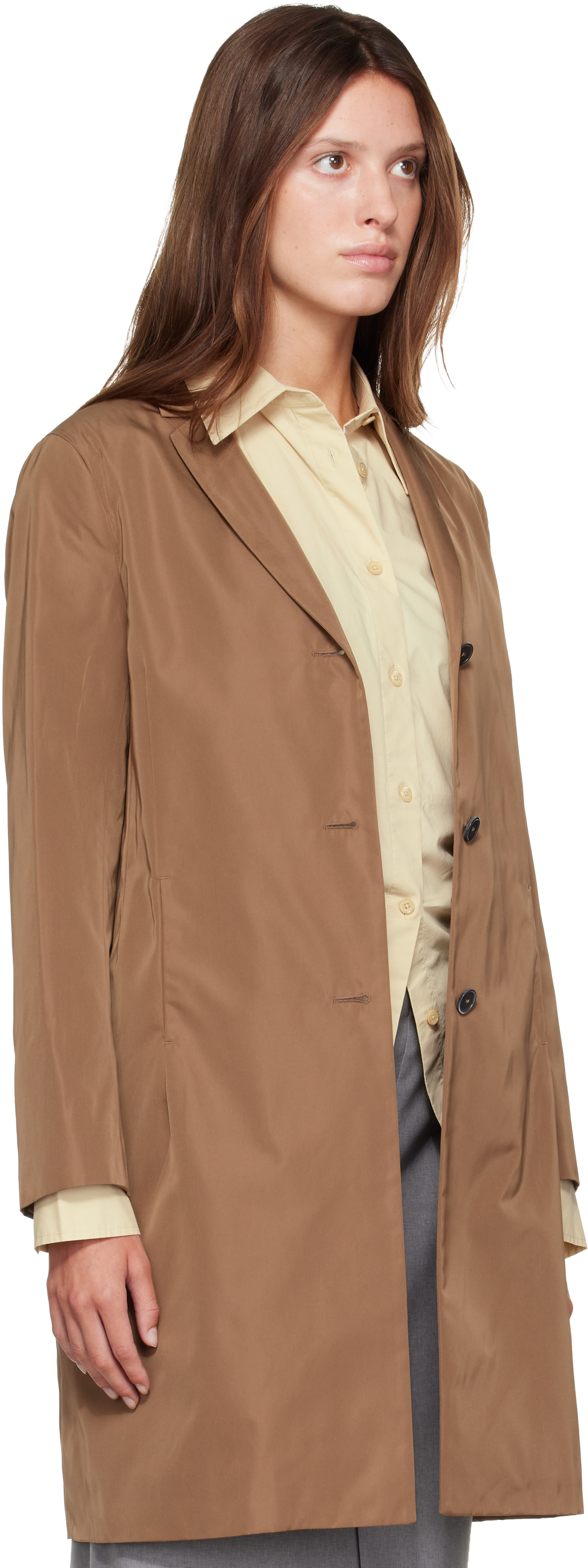 Jil Sander: Tan Radzimir Coat | SSENSE