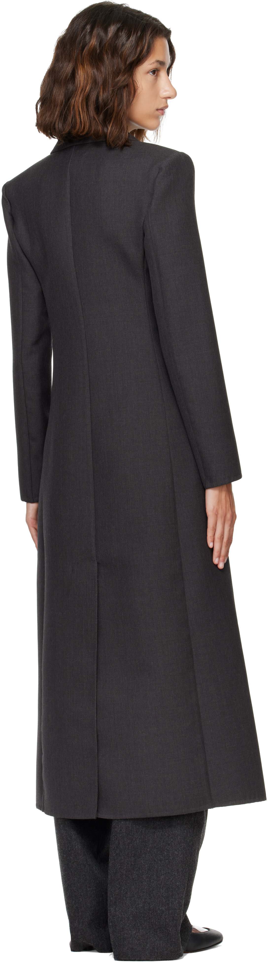 Jil Sander - Gray Wool Twill Coat