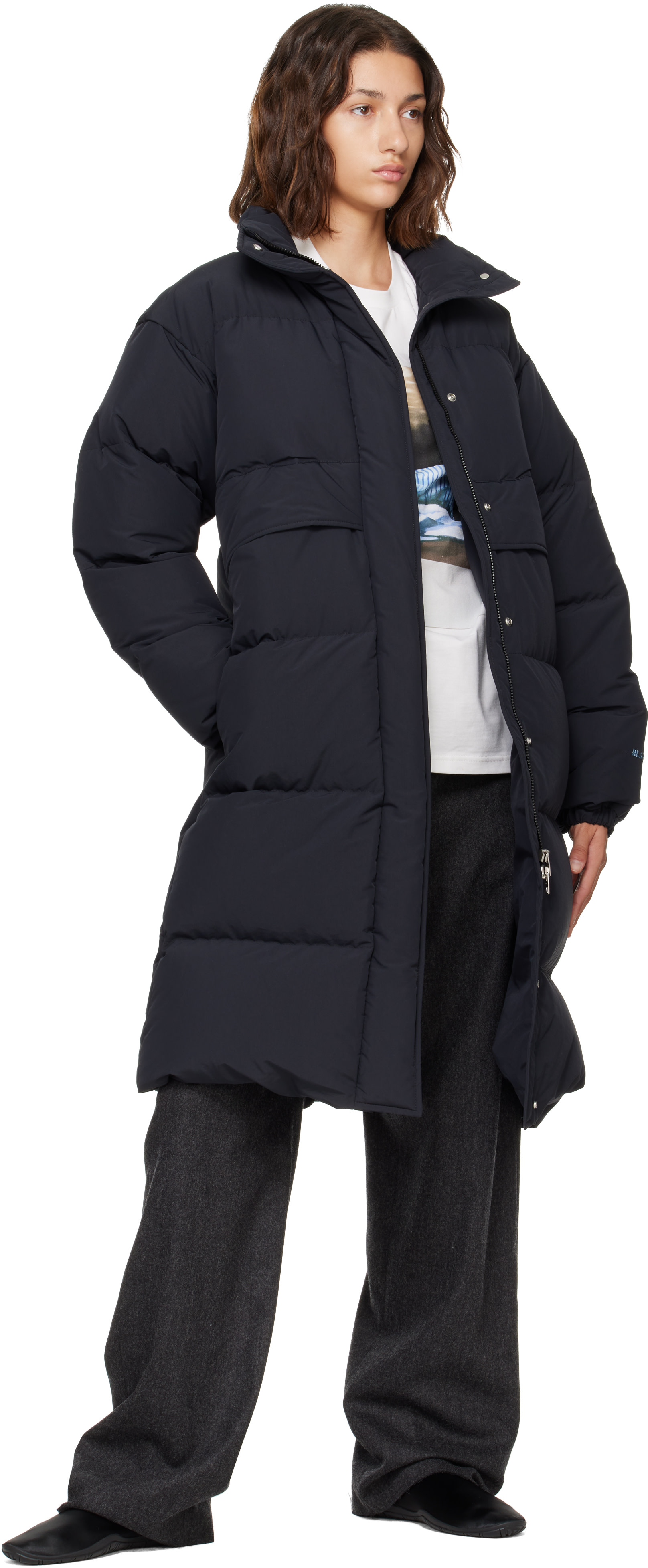 Jil Sander - Black Logo Oversized Down Parka