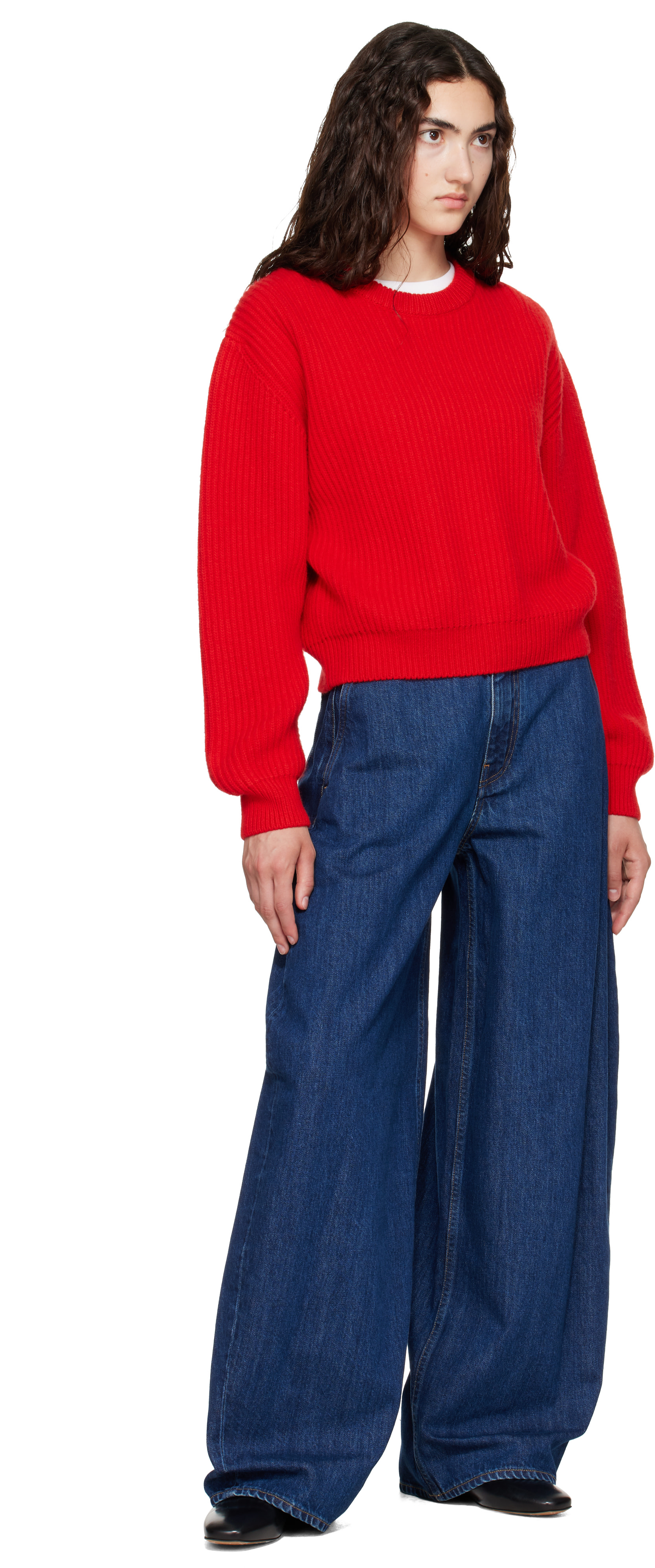 Jil Sander - Jean léger décontracté bleu marine