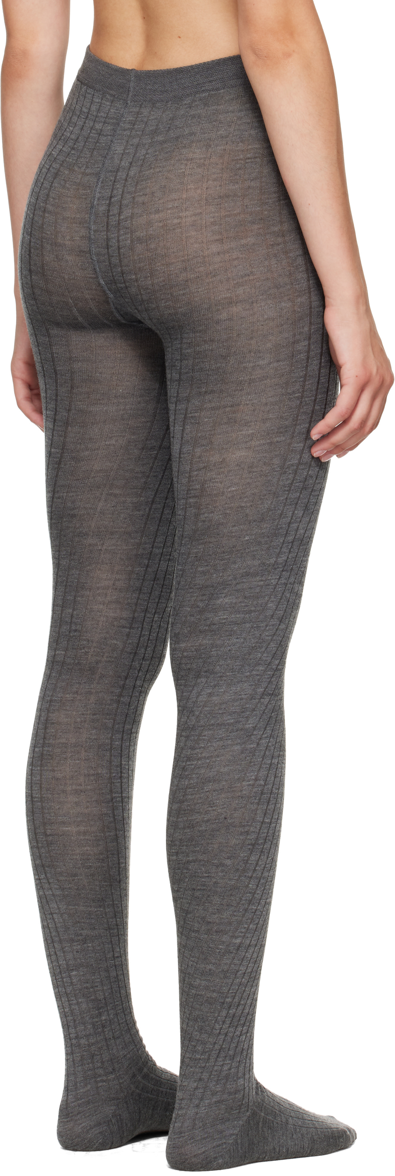 Jil Sander - Gray Wool Blend Tights