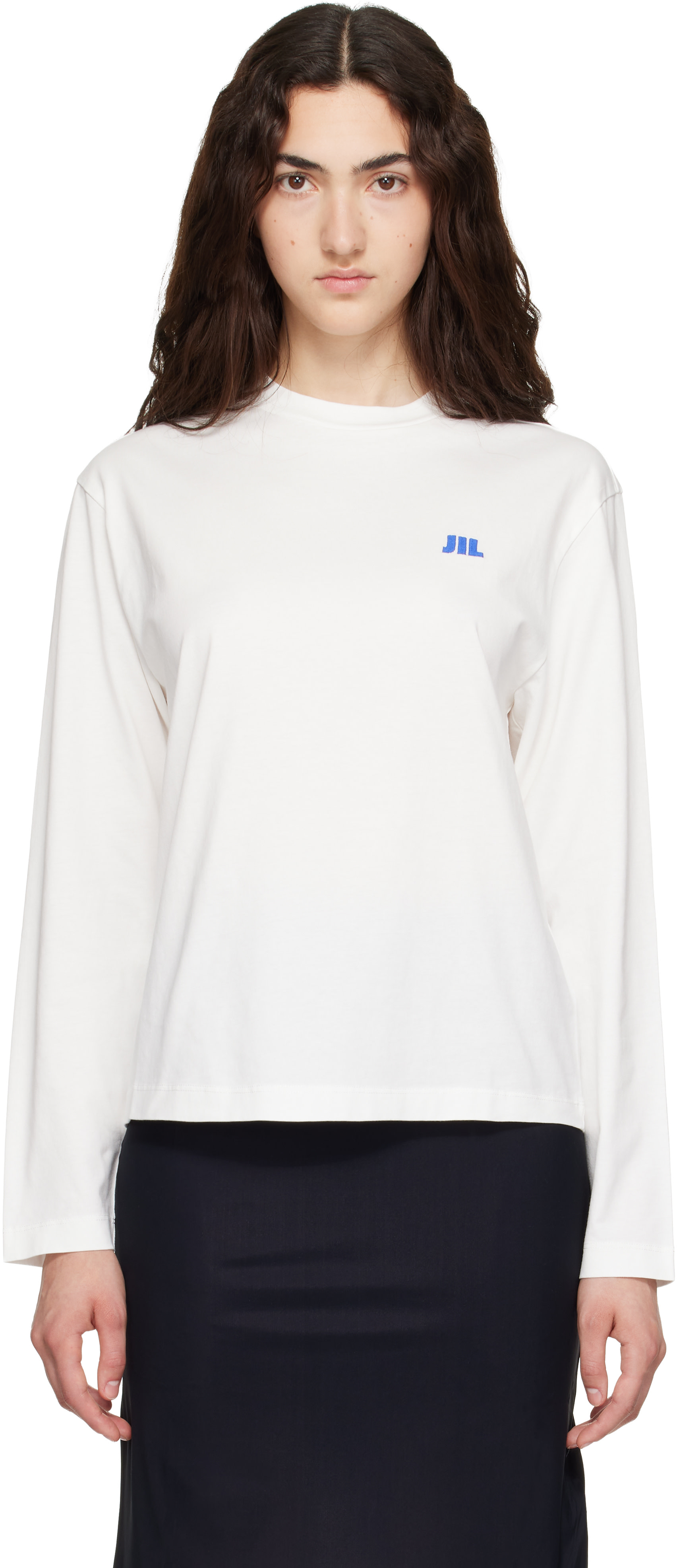 Jil Sander: White Cotton Crew-Neck T-shirt | SSENSE