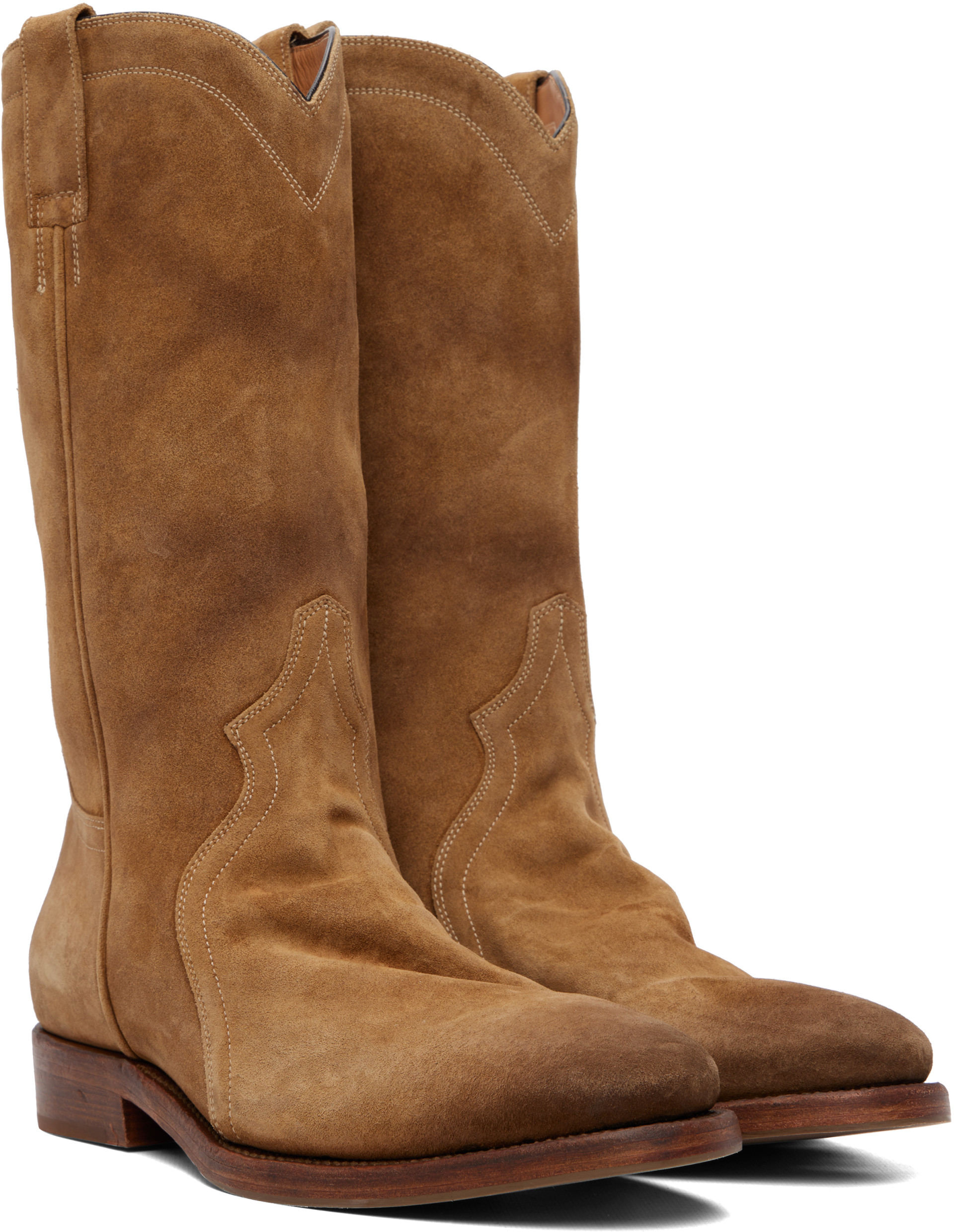 Jil Sander - Tan Suede Boots