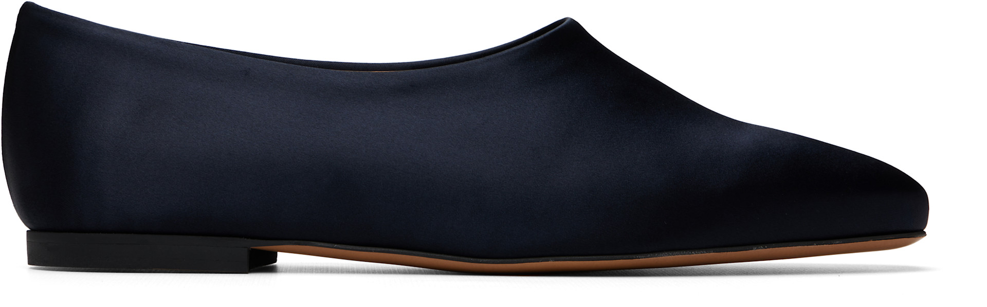 JIL SANDER NAVY フラットパンプス Jil Sander: Navy Prince Ballerina Flats | SSENSE