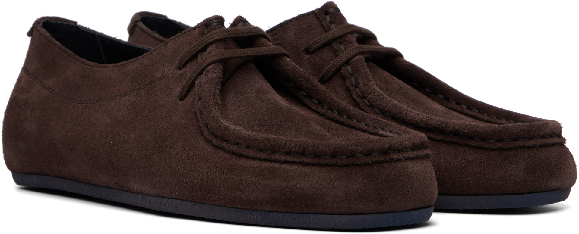 Jil Sander - Derbys Hood bruns à laçage