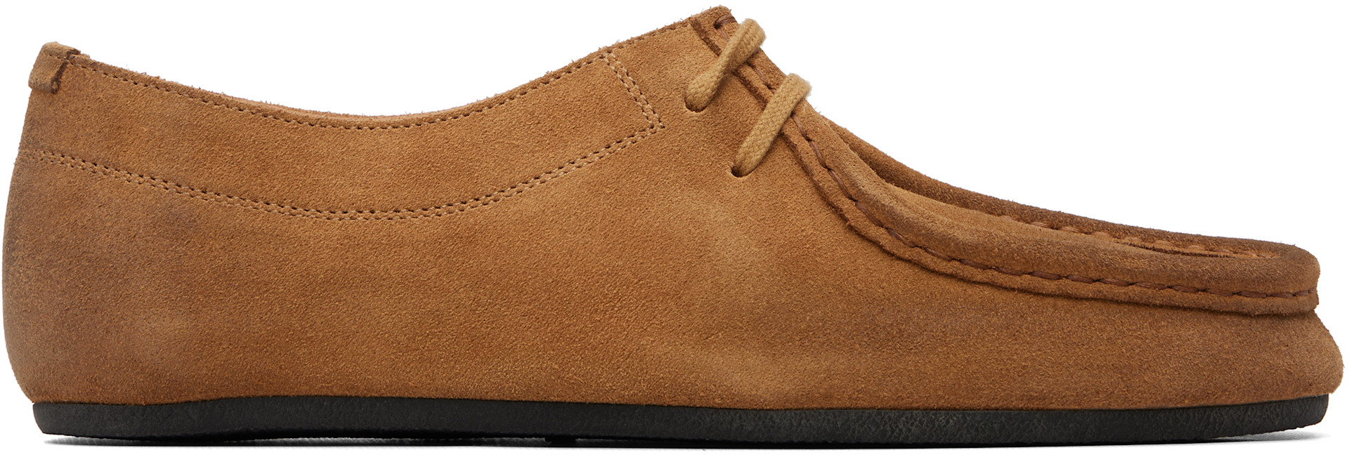 Jil Sander - Derbys Hood brun clair à laçage