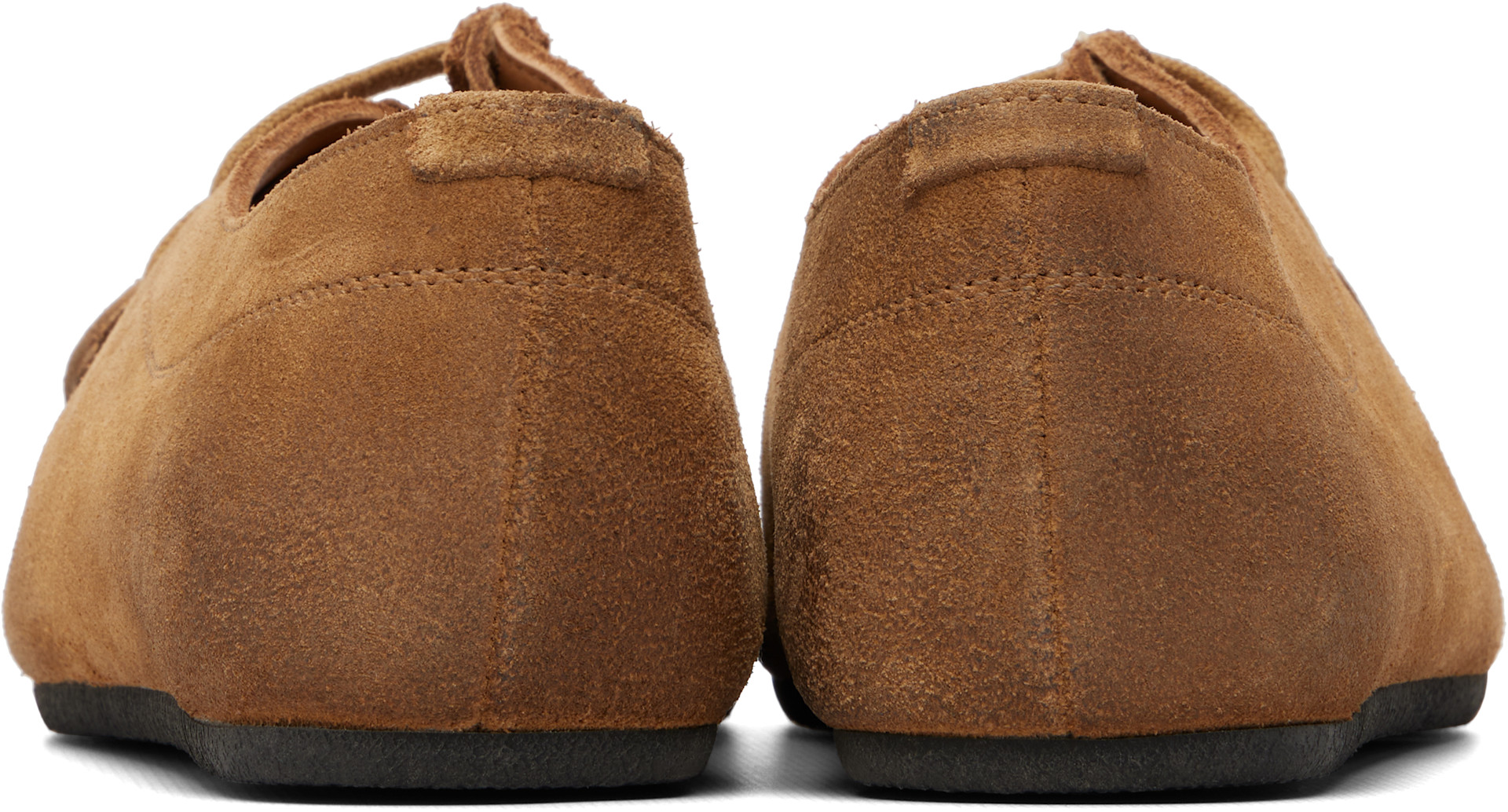 Jil Sander - Derbys Hood brun clair à laçage