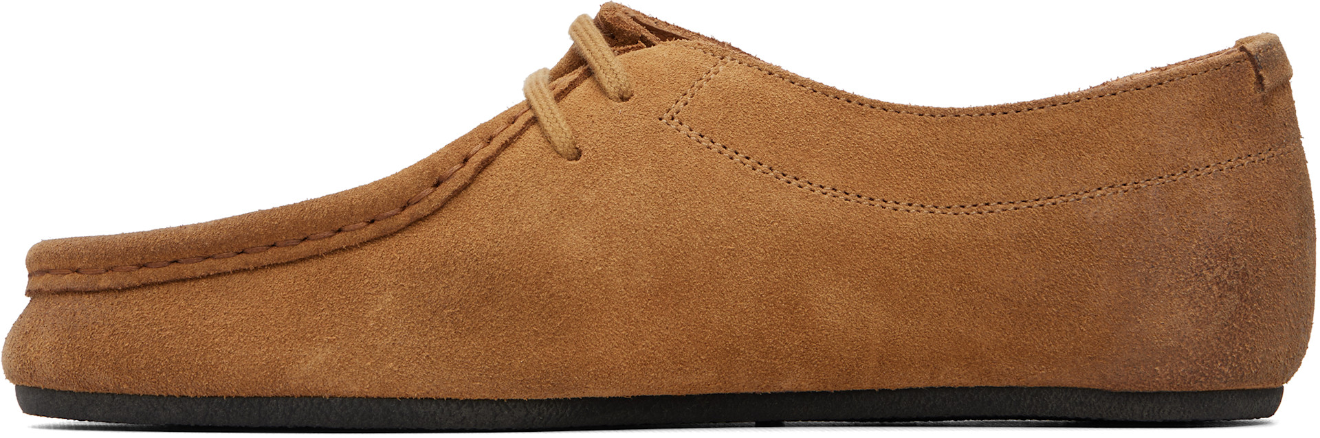 Jil Sander - Derbys Hood brun clair à laçage