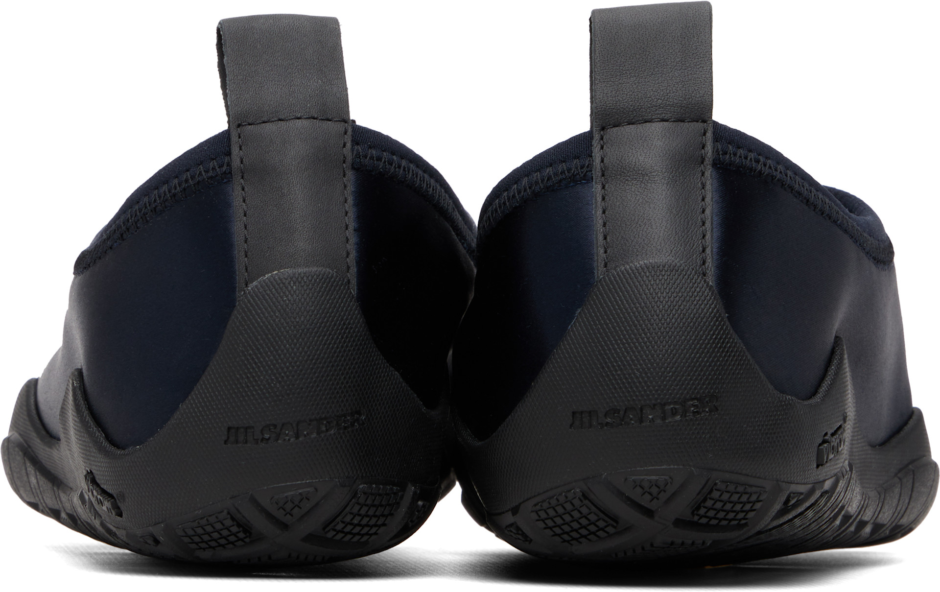 Jil Sander: Navy Elbe Slip On Loafers | SSENSE