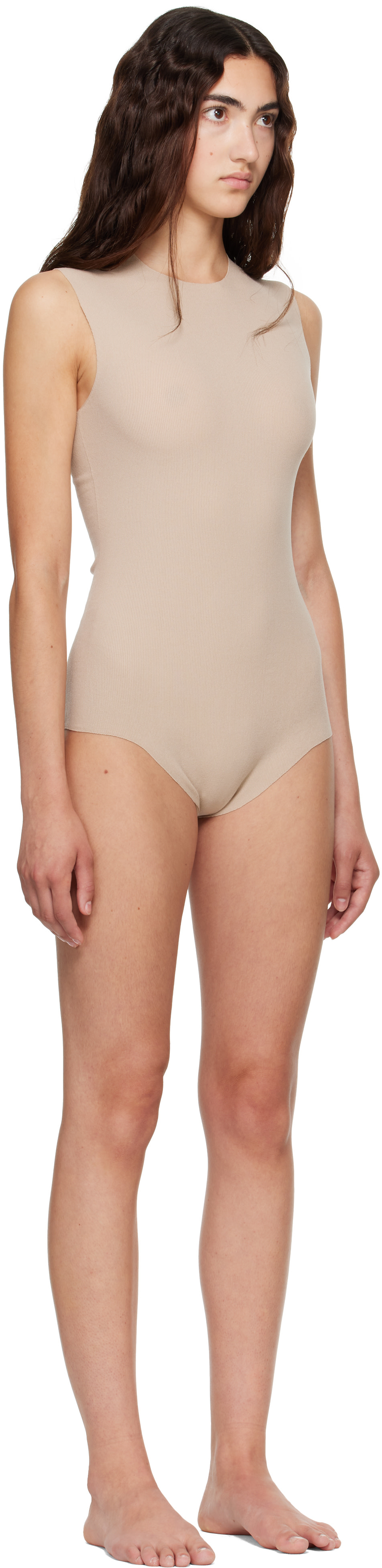 Jil Sander - Justaucorps sans manches beige