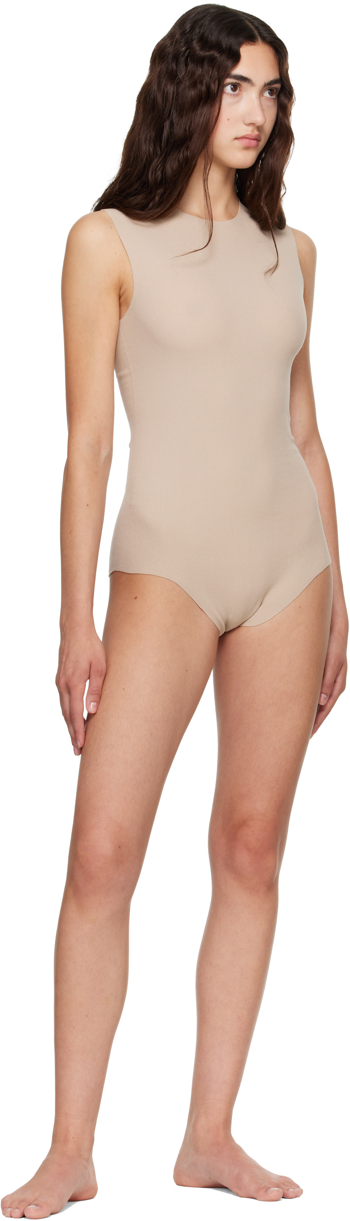 Jil Sander - Justaucorps sans manches beige