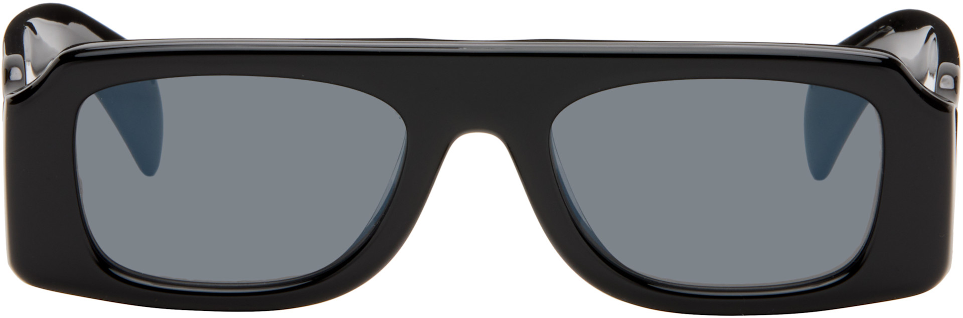 Jil Sander: Black Oliver Peoples 'Edition 4' Sculptural Sunglasses